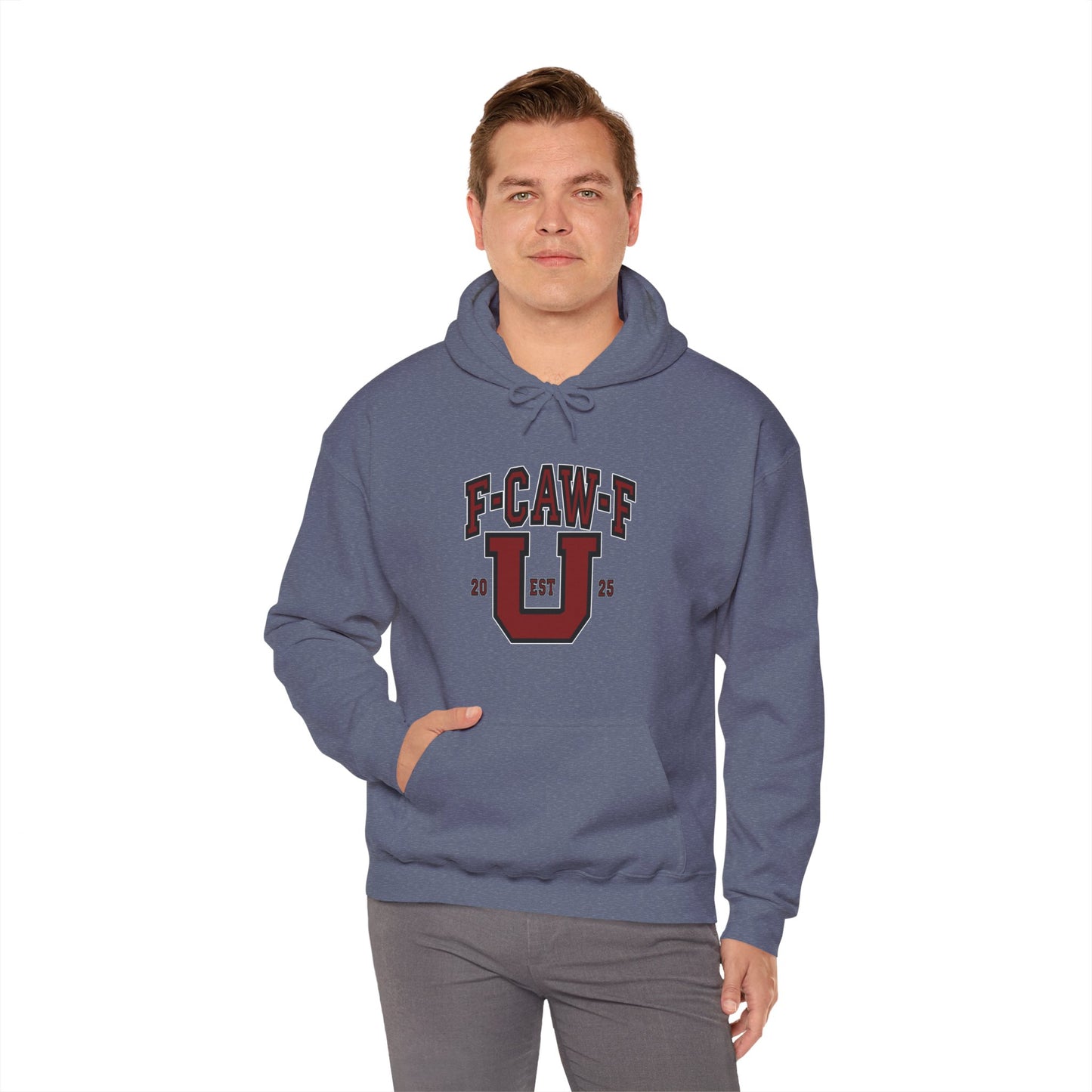 Unisex Heavy Blend™ Hooded Sweatshirt F-CAW-F U Front ChestDesign Printify