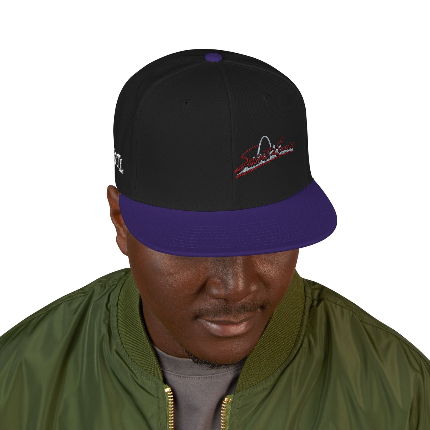 Embroidered Saint Louis Snapback Hat