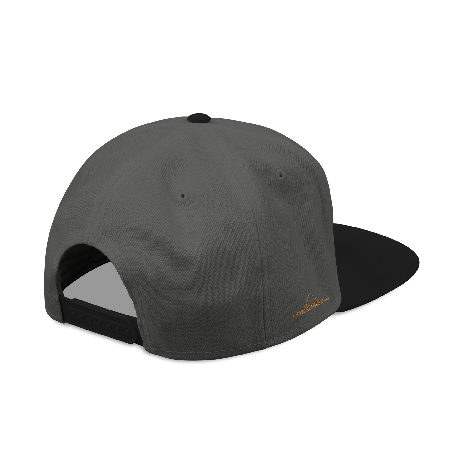 Embroidered Snapback Hat - Southside STL - White & Orange Lettering Printify