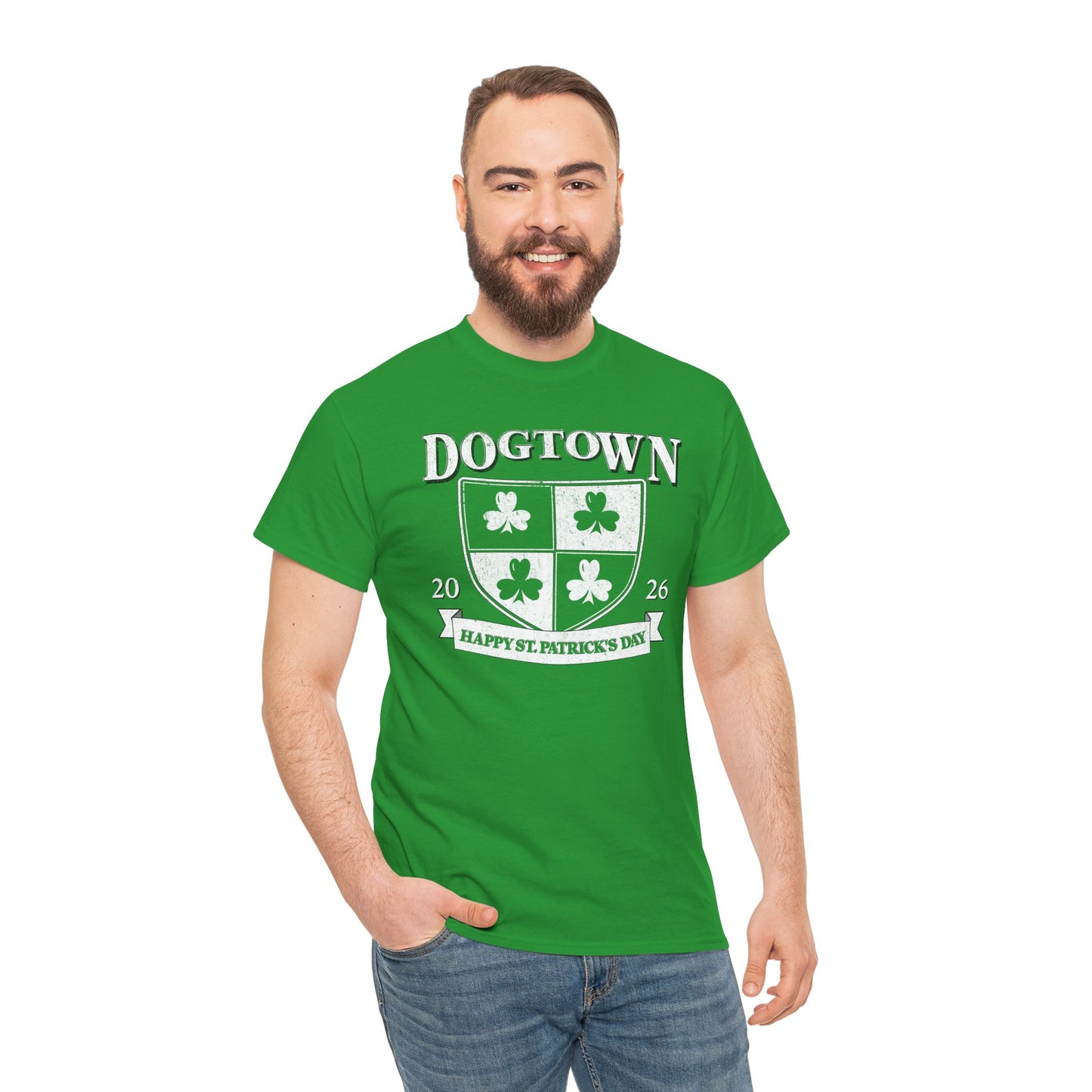 St. Patrick's Day Dogtown Shamrock T‑Shirt