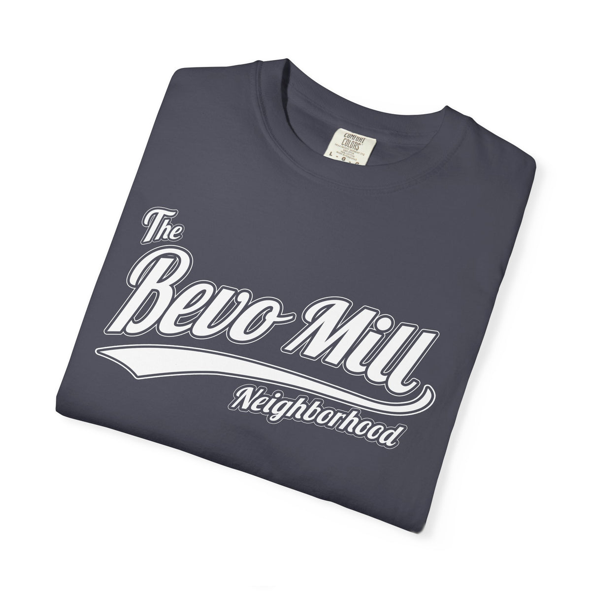 Bevo Mill Neighborhood T-Shirt — Vintage Script Local Pride Tee