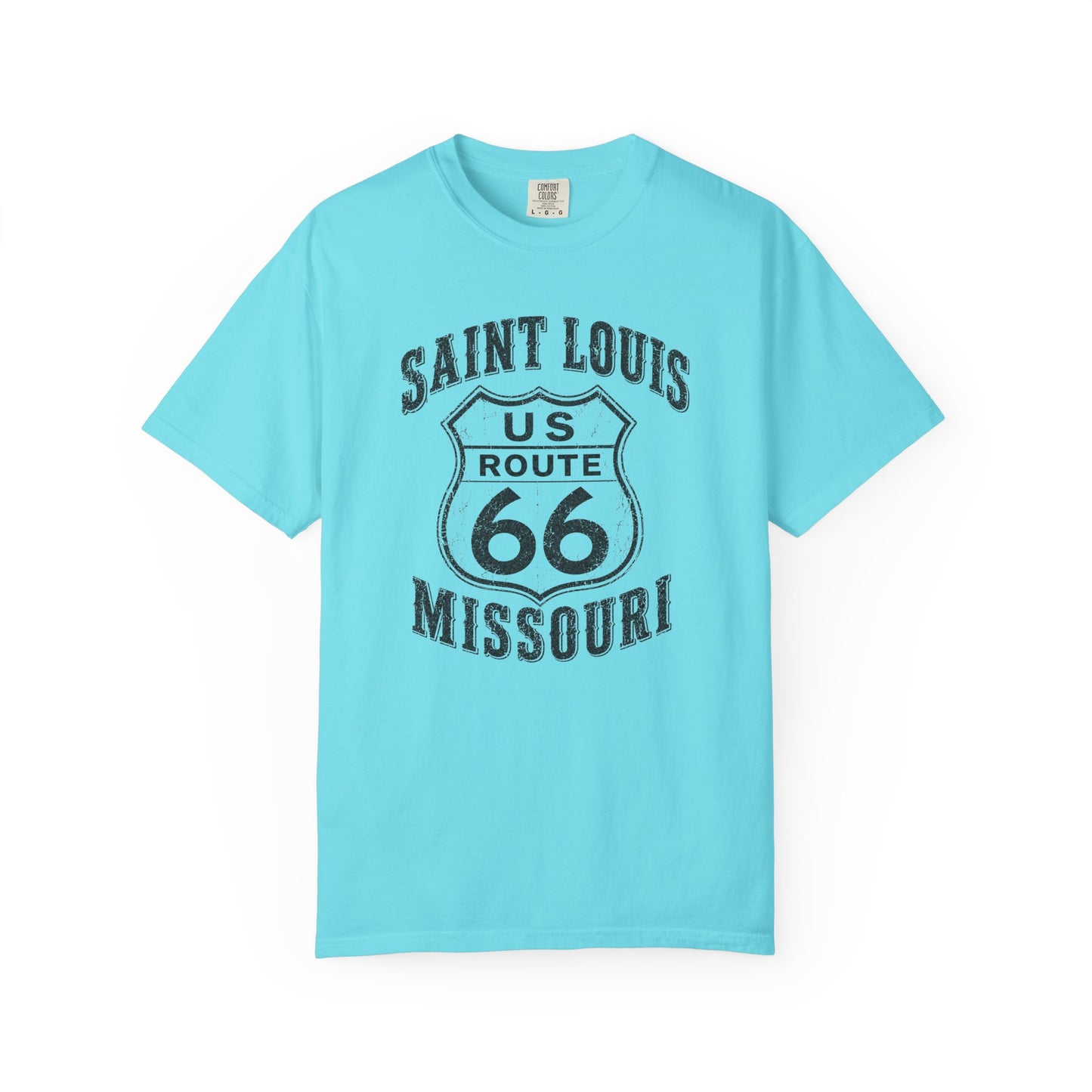 Route 66 Saint Louis Missouri T-Shirt — Vintage Road Trip Tee⚠️ Contains AI-generated models
