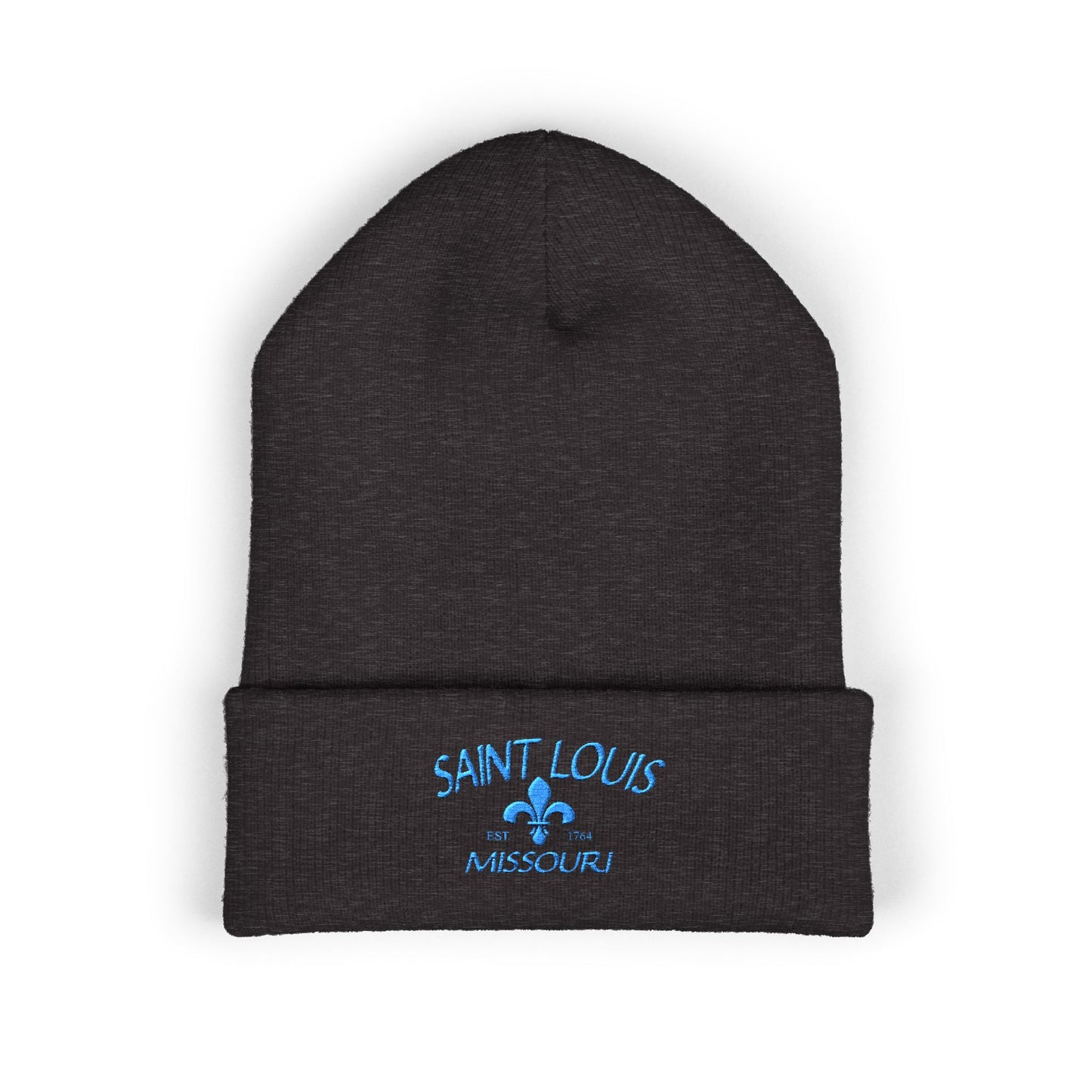 Saint Louis Embroidered Cuffed Beanie