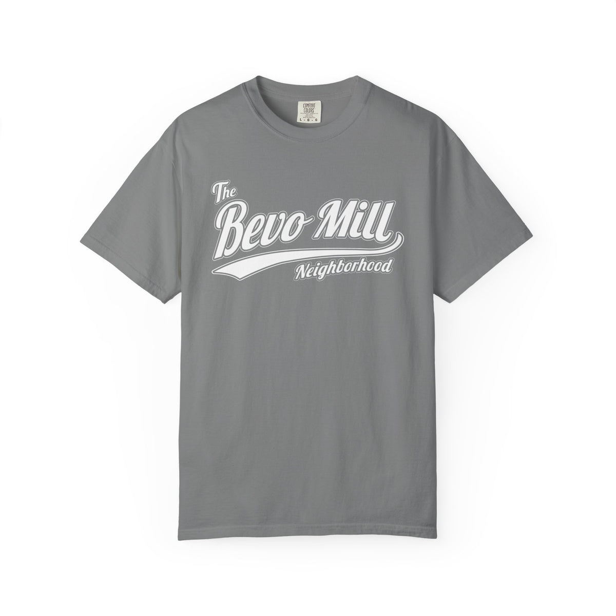 Bevo Mill Neighborhood T-Shirt — Vintage Script Local Pride Tee