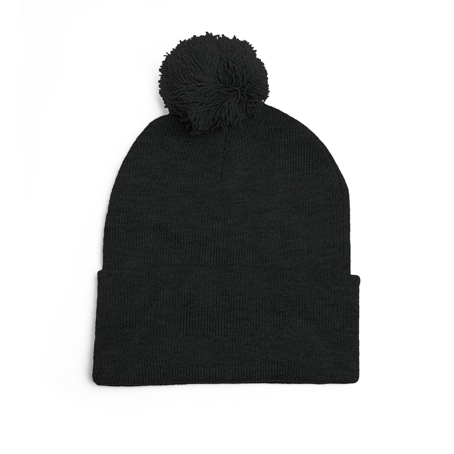 St. Louis Pom Pom Knit Cap — Embroidered Cuffed Beanie