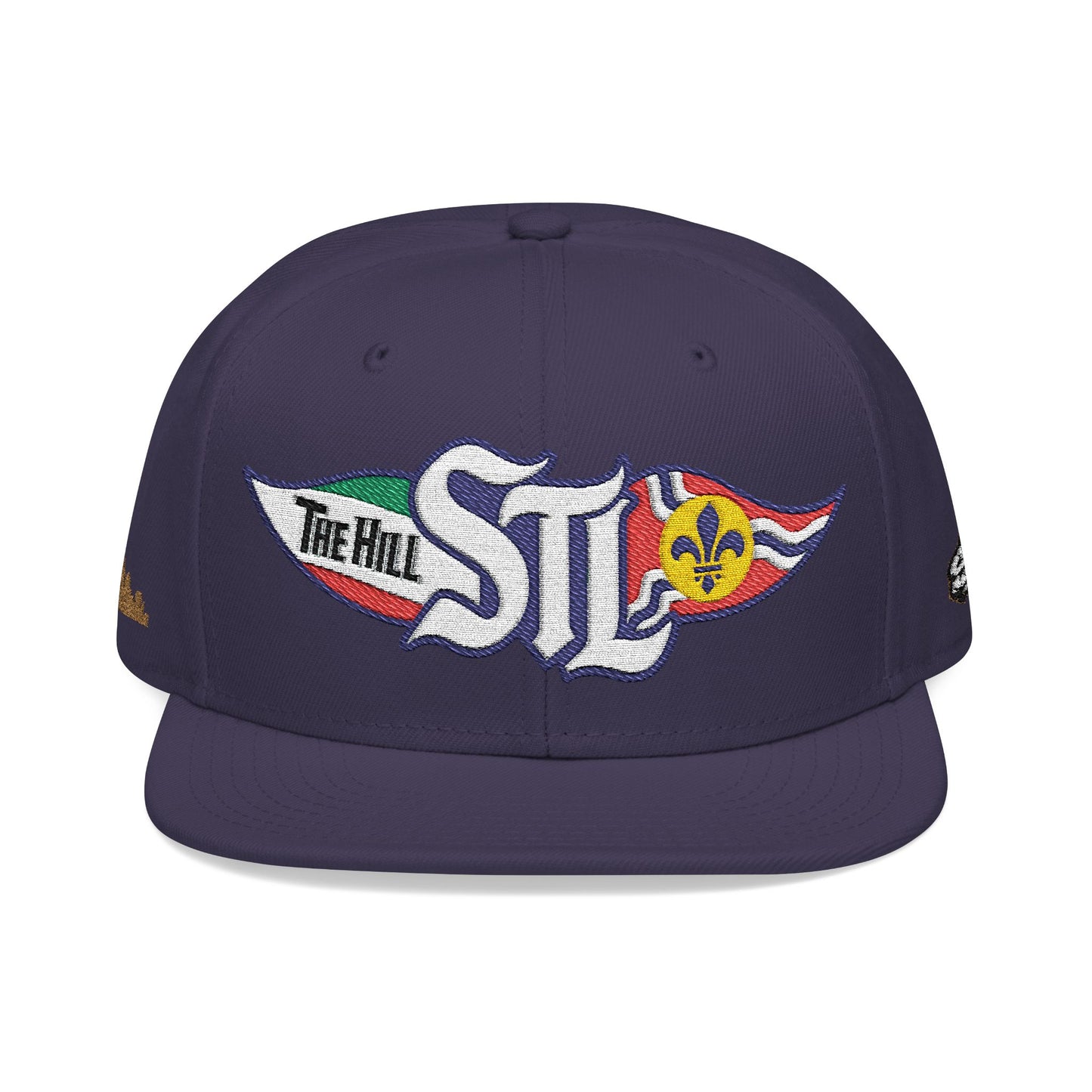 Embroidered Snapback Hat — STL Logo with The Hill Flag  and Saint Louis Flag