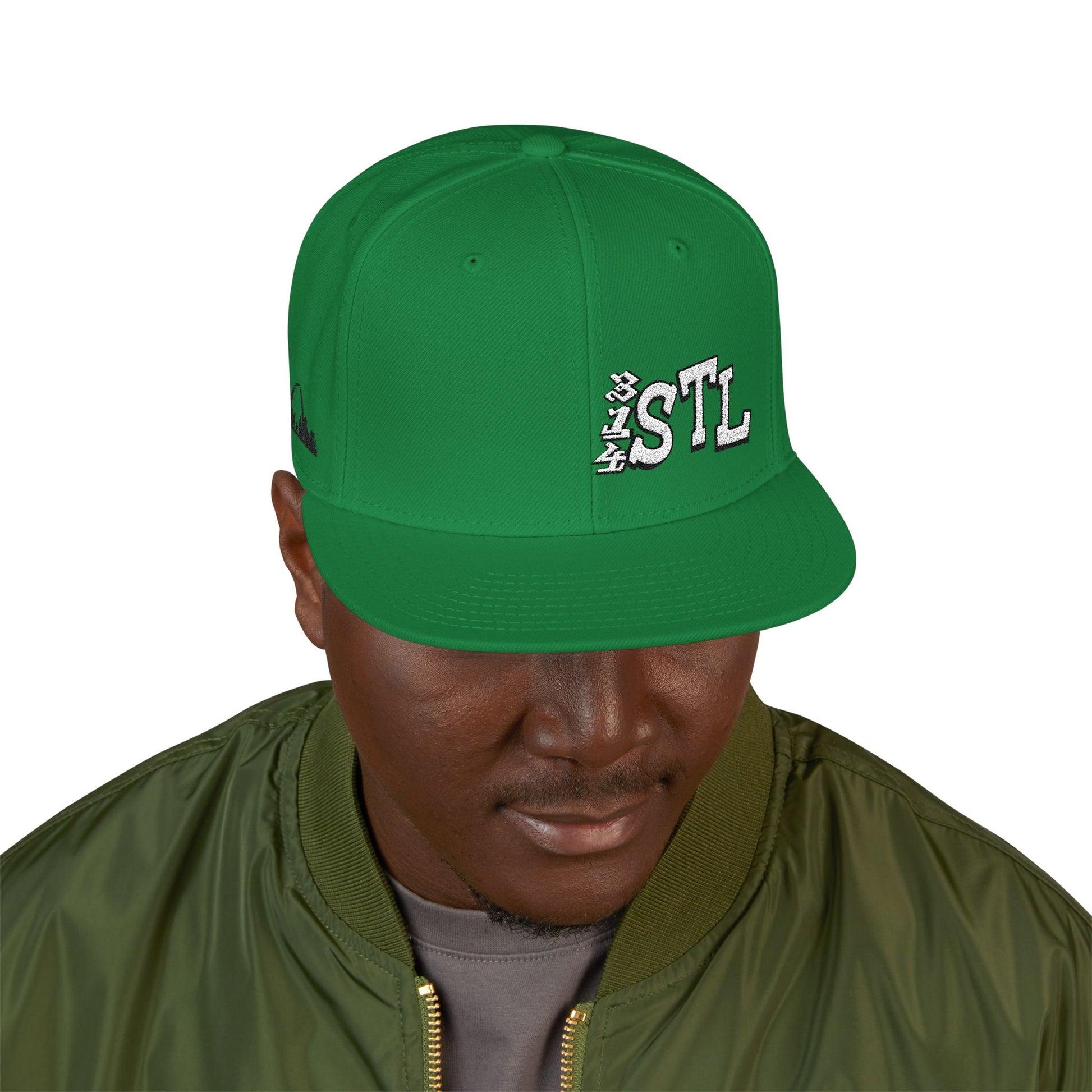 Embroidered Snapback Hat - 314 STL St Louis Embroidery Cap Printify