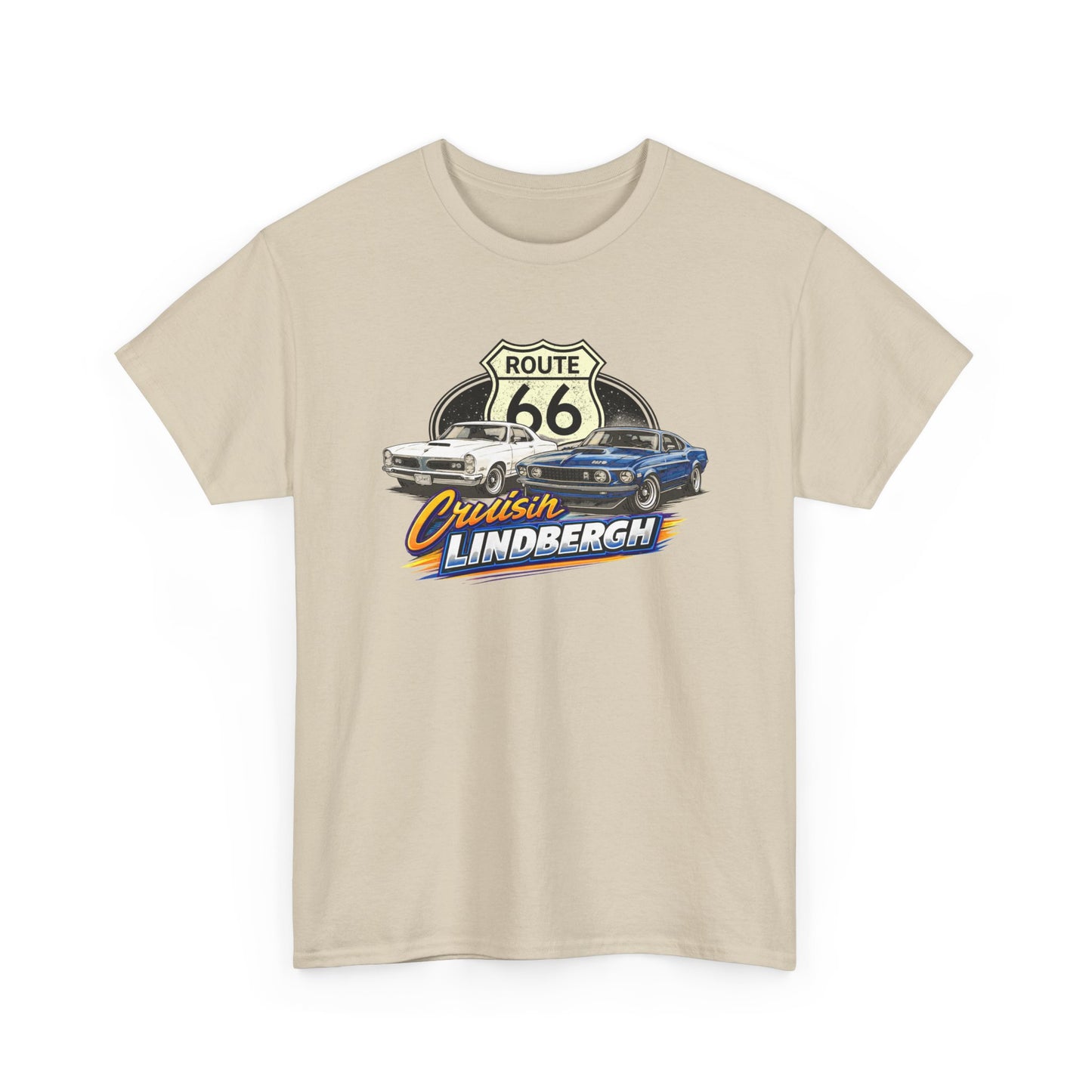 Route 66 Cruiser Tee — Classic Car "Cruising Lindbergh" T-Shirt