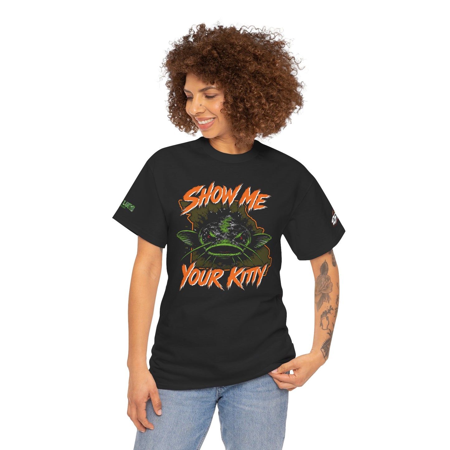 Show Me Your Kitty Graphic Fishing Tee
