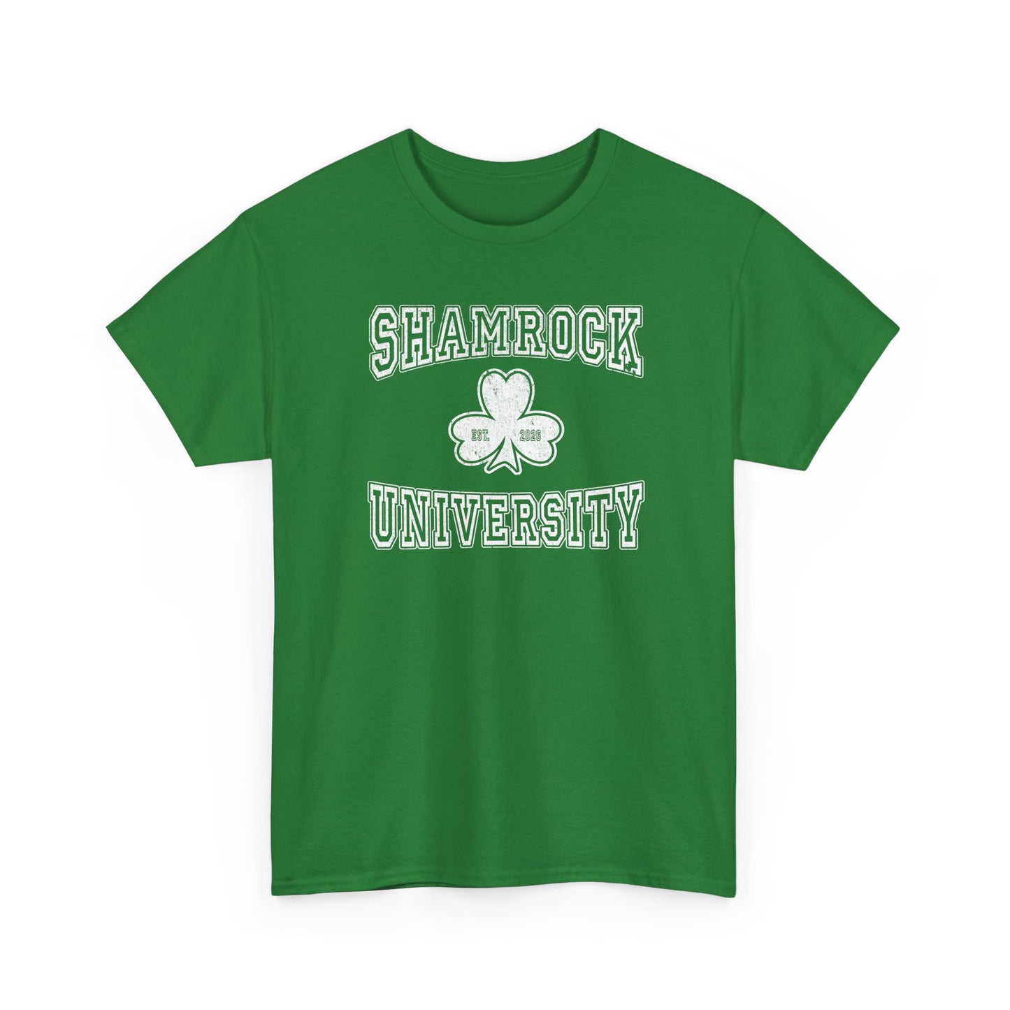 Shamrock University T-Shirt — St. Patrick’s Day College Style Tee