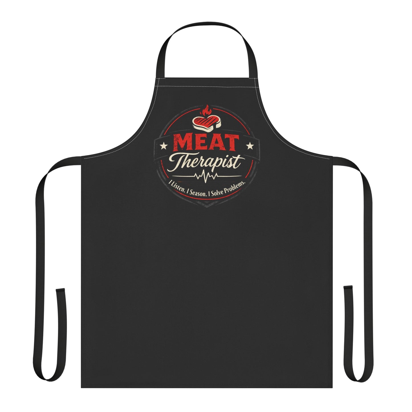 Meat Therapist BBQ Apron – Funny Grilling Chef Apron for Butchers & Grill Masters