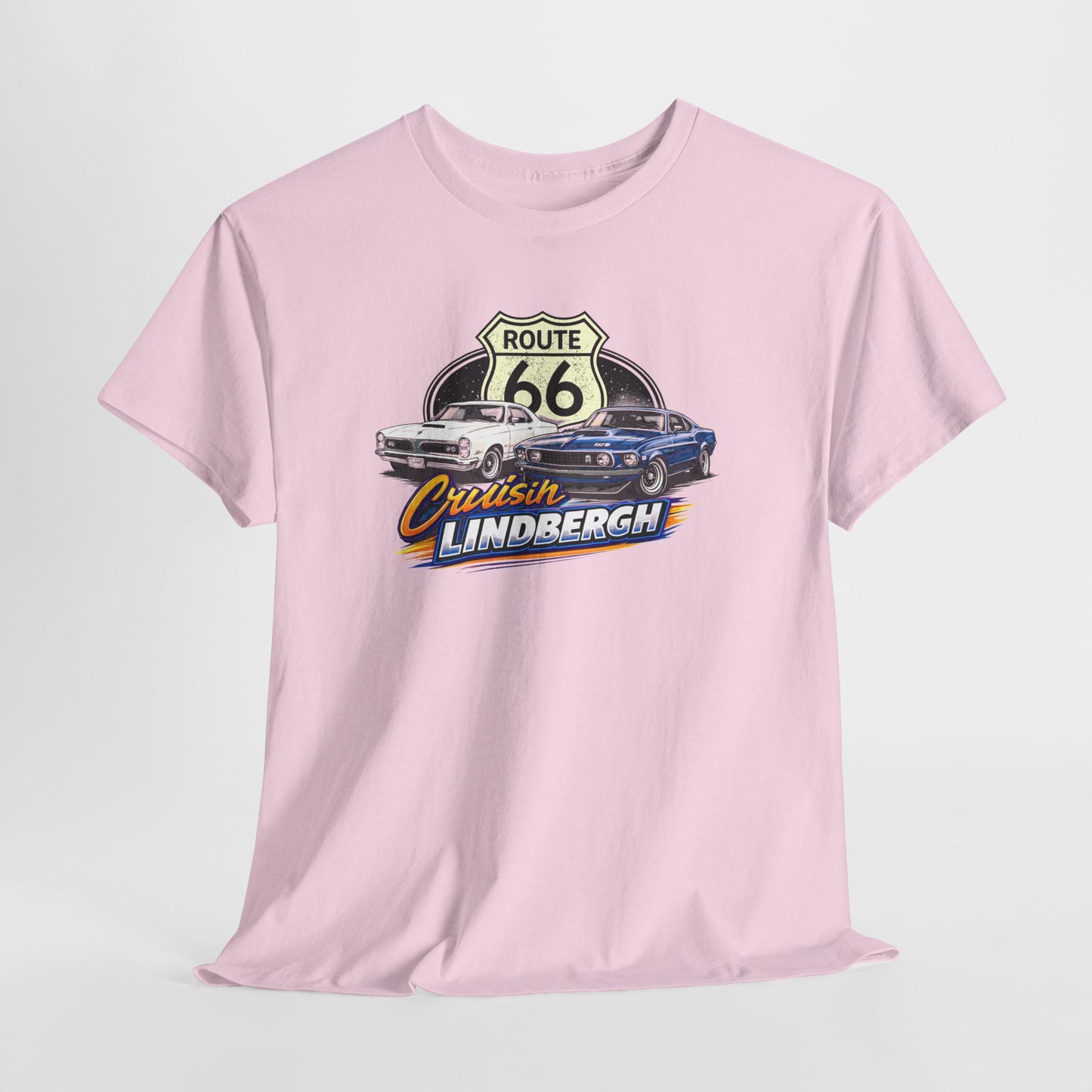 Route 66 Cruiser Tee — Classic Car "Cruising Lindbergh" T-Shirt