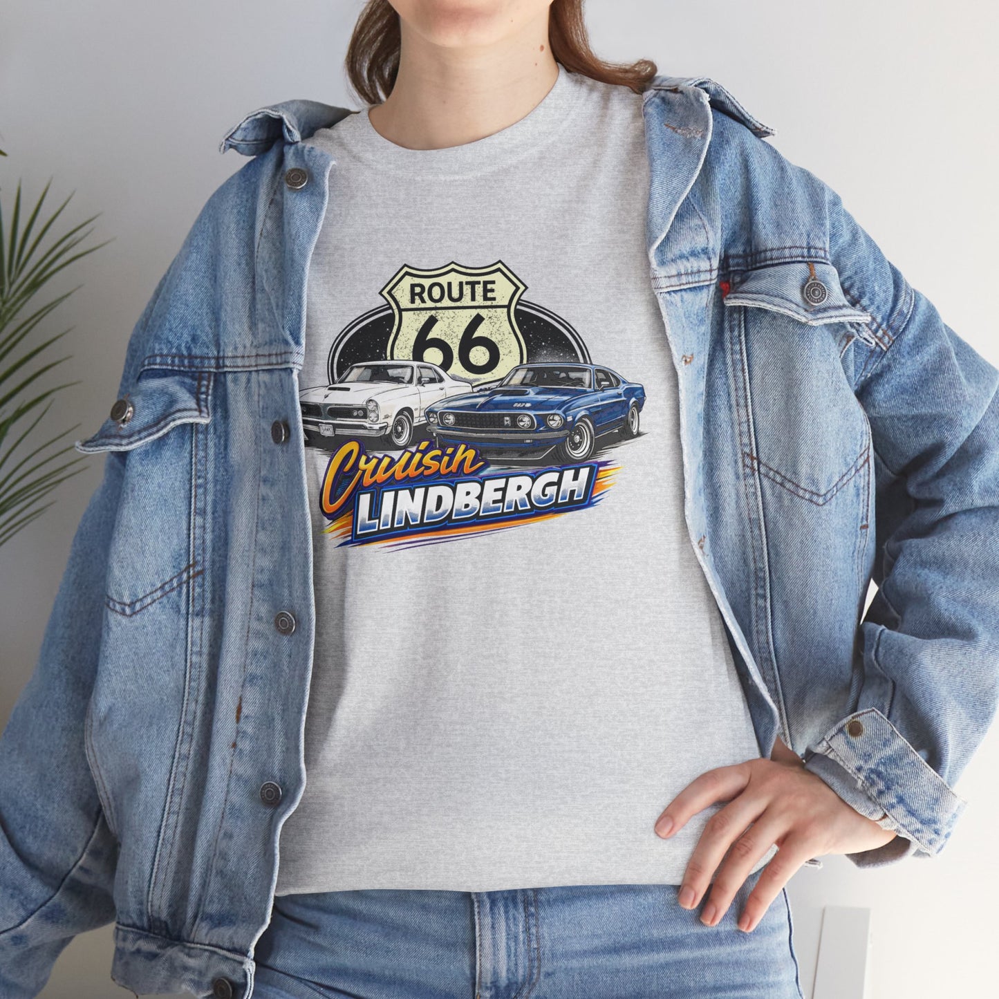 Route 66 Cruiser Tee — Classic Car "Cruising Lindbergh" T-Shirt