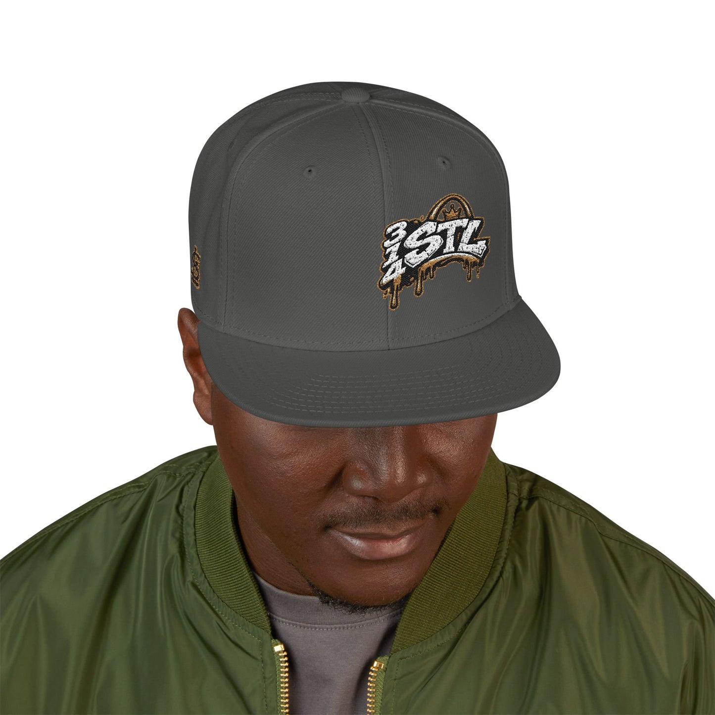 Snapback Hat — STL Drip Embroidered Baseball Cap