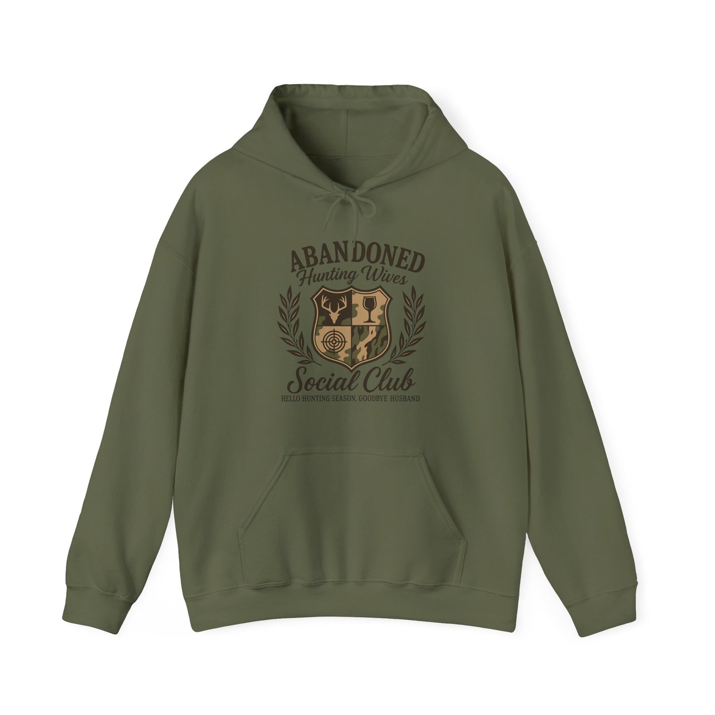 Abandoned Hunters Wives Social Club Hoodie Printify