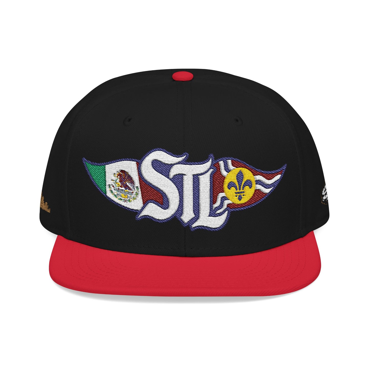 STL Logo Hat | Otto 125‑978 | Mexico Flag & St. Louis Flag | Embroidered Baseball Cap | Local Pride Apparel