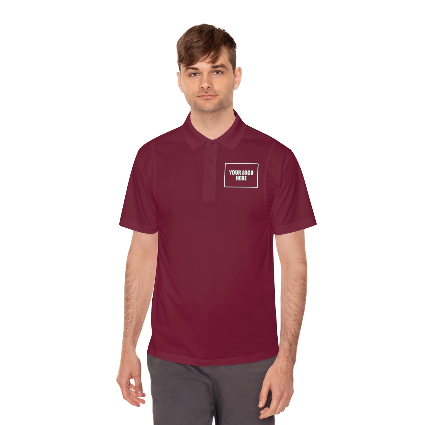 Customizable Sport Polo Work Shirt - Front & Back Logo Work Polo