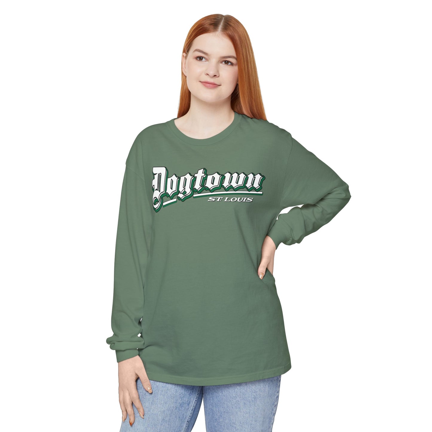 Dogtown Classic Unisex Garment-dyed Long Sleeve T-Shirt