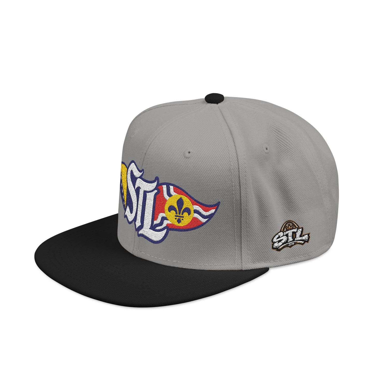 Embroidered Snapback Hat — Saint Louis-Bosnia flag Logo