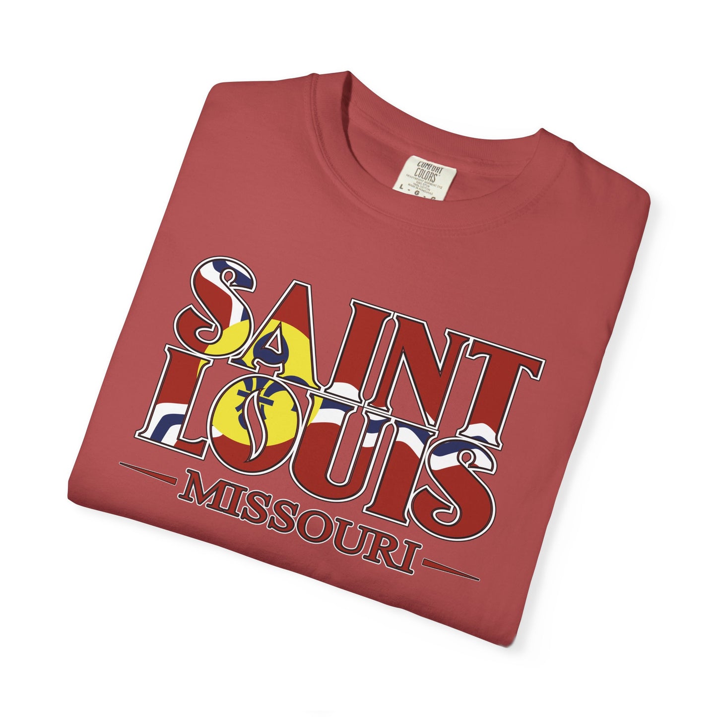 Saint Louis Missouri T-Shirt — Vintage St. Louis Flag Graphic Tee