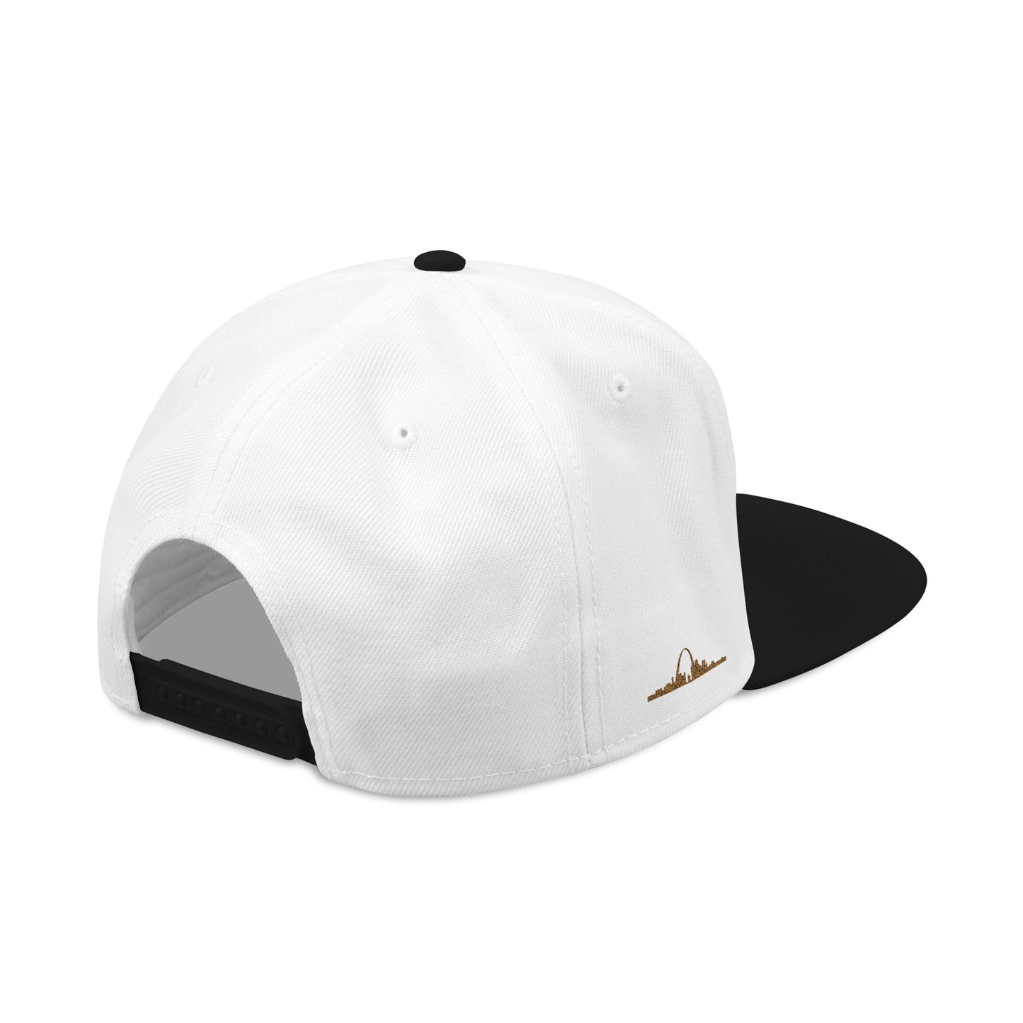 Embroidered Snapback Hat - Southside STL - White & Orange Lettering
