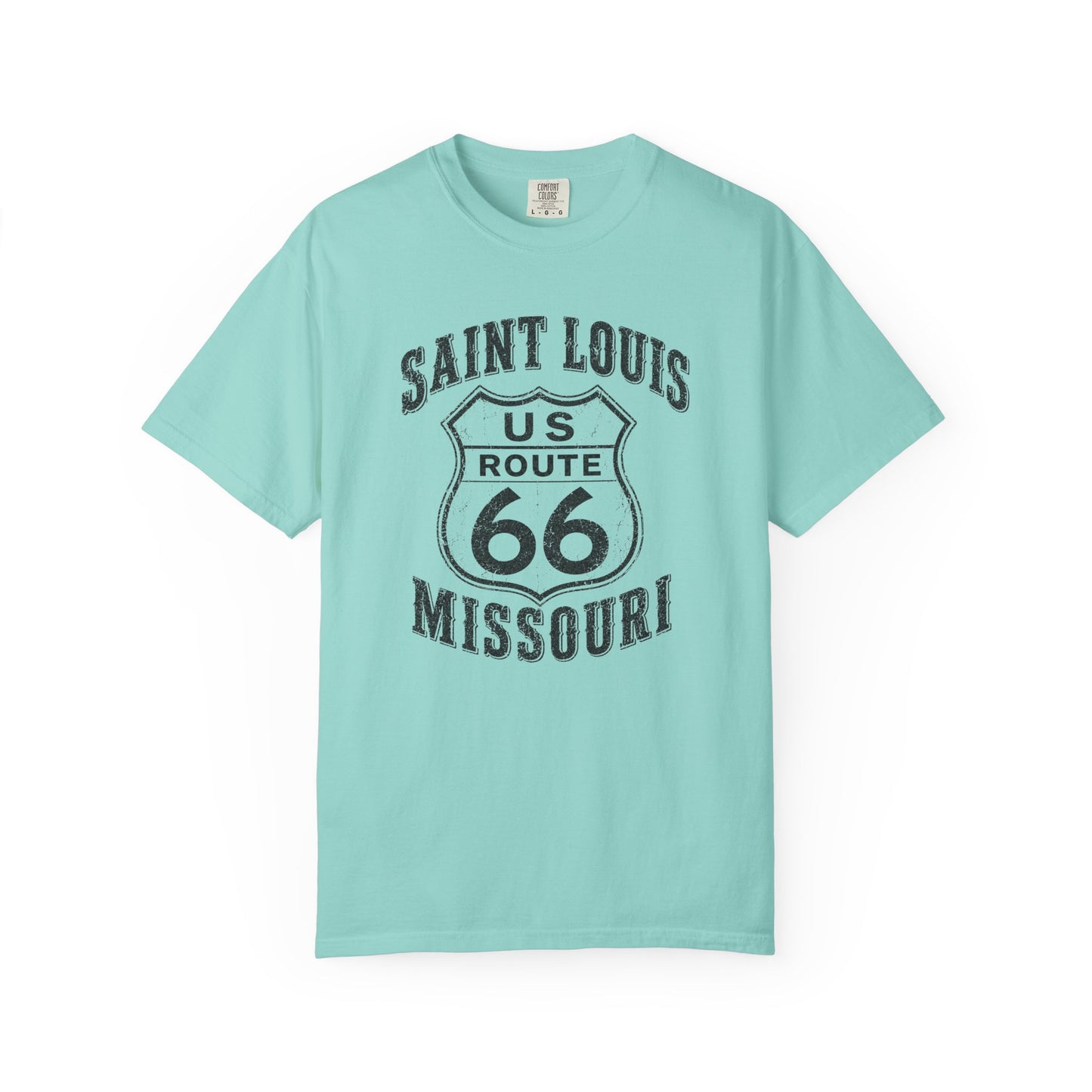 Route 66 Saint Louis Missouri T-Shirt — Vintage Road Trip Tee⚠️ Contains AI-generated models
