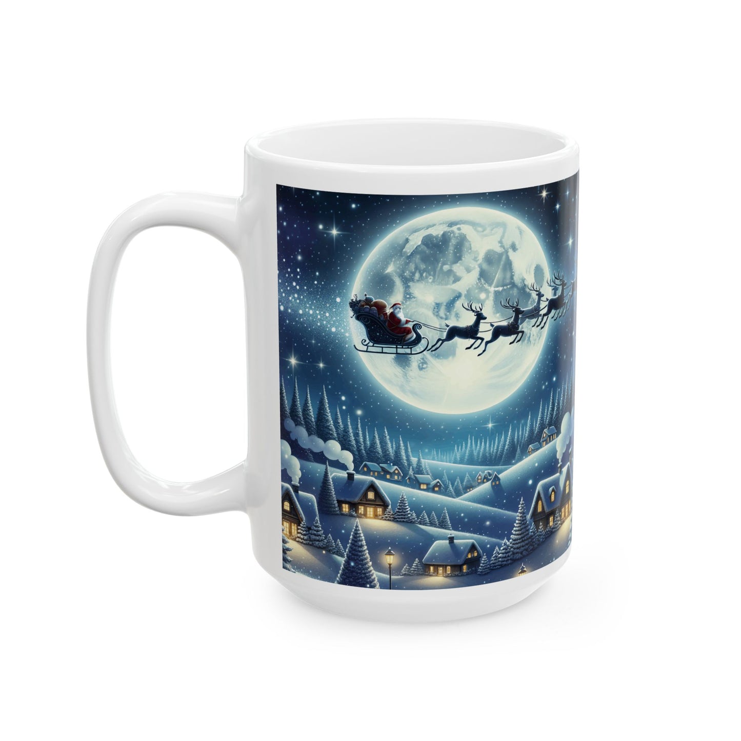 Moonlit Sleigh Ride Mug (11oz, 15oz) -Ceramic