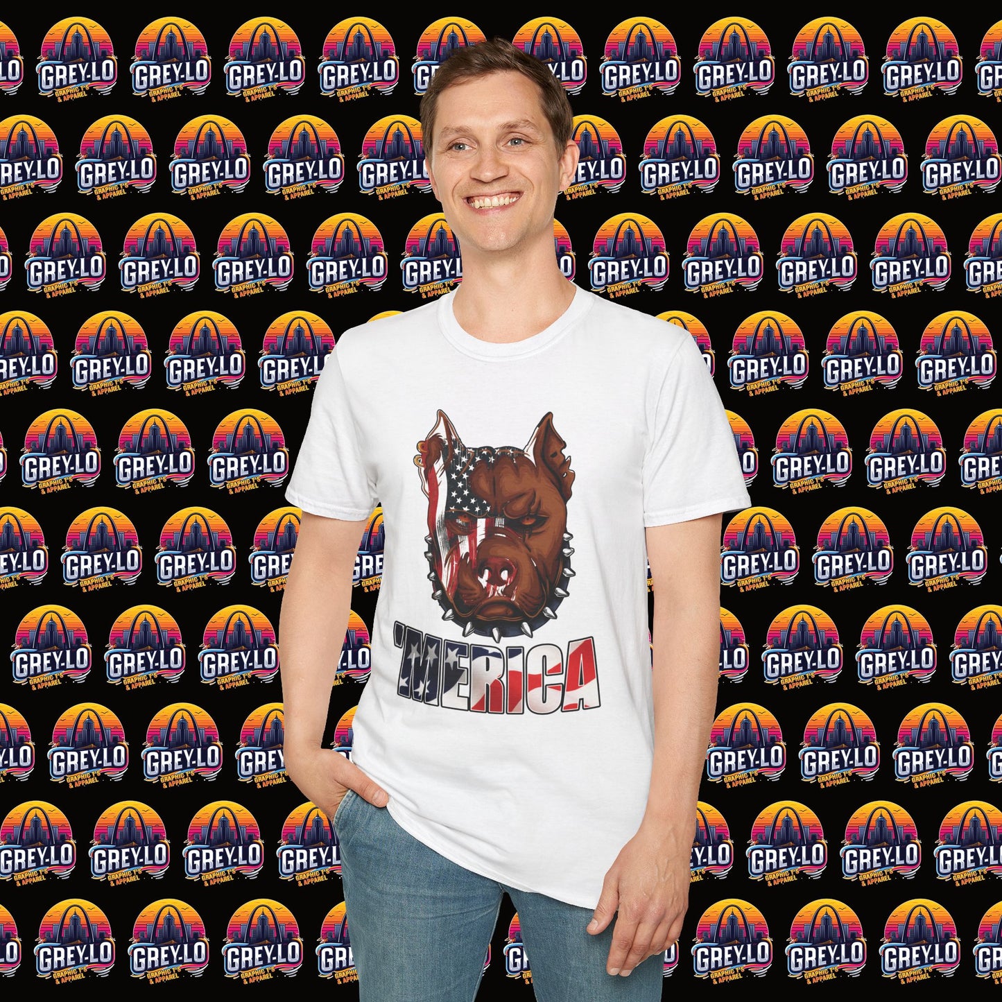 'Merica Bully Graphic T-shirt