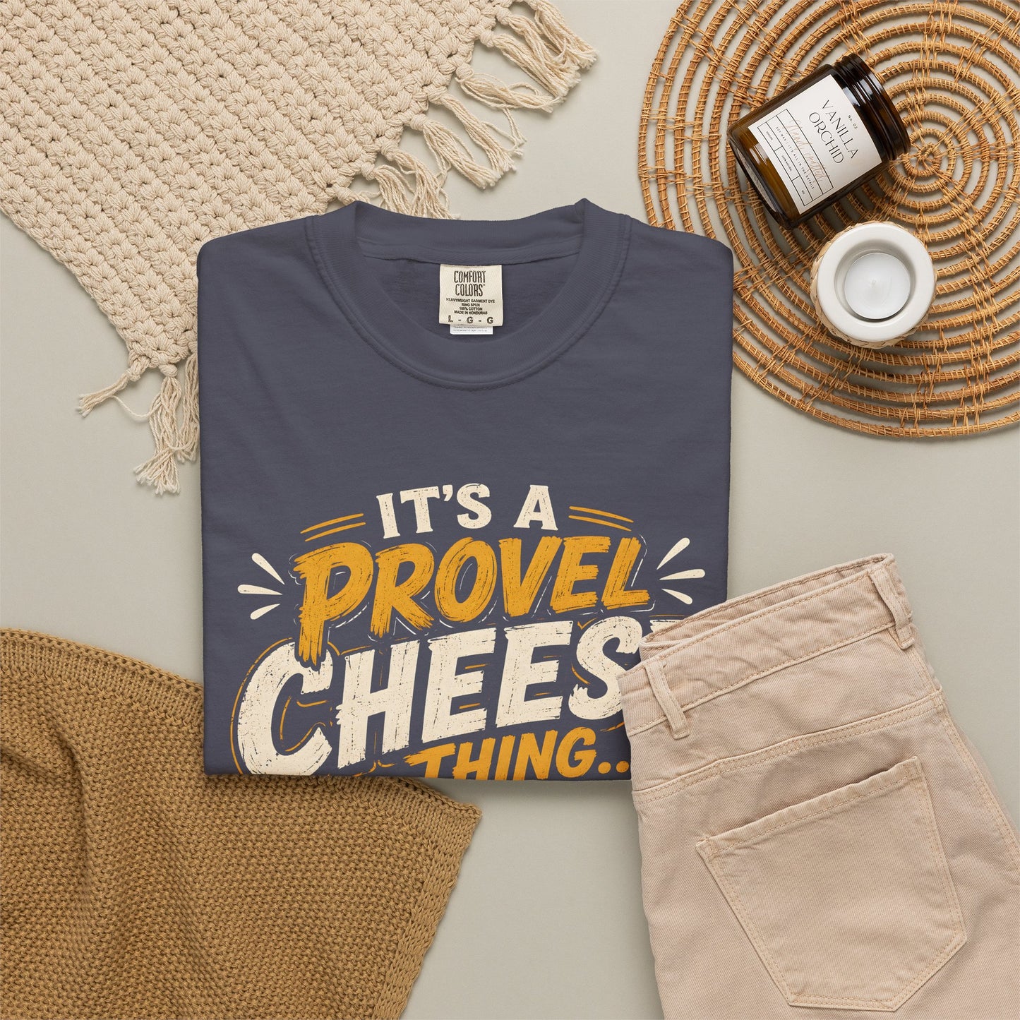 Comfort Colors Provel Cheese Shirt | St Louis Food Tee | Funny STL Provel Cheese T‑Shirt | Missouri Pride Comfort Colors Graphic Tee
