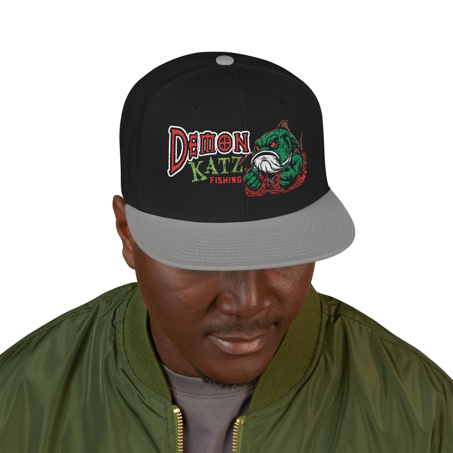 Embroidered Snapback Hat — Demon Katz