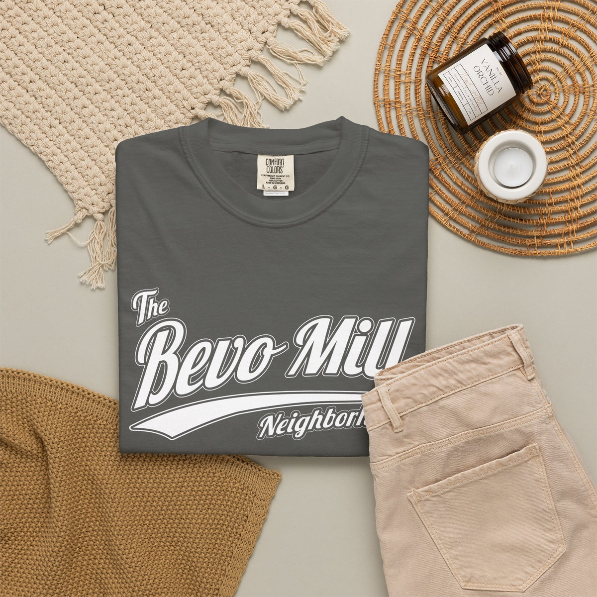 Bevo Mill Neighborhood T-Shirt — Vintage Script Local Pride Tee