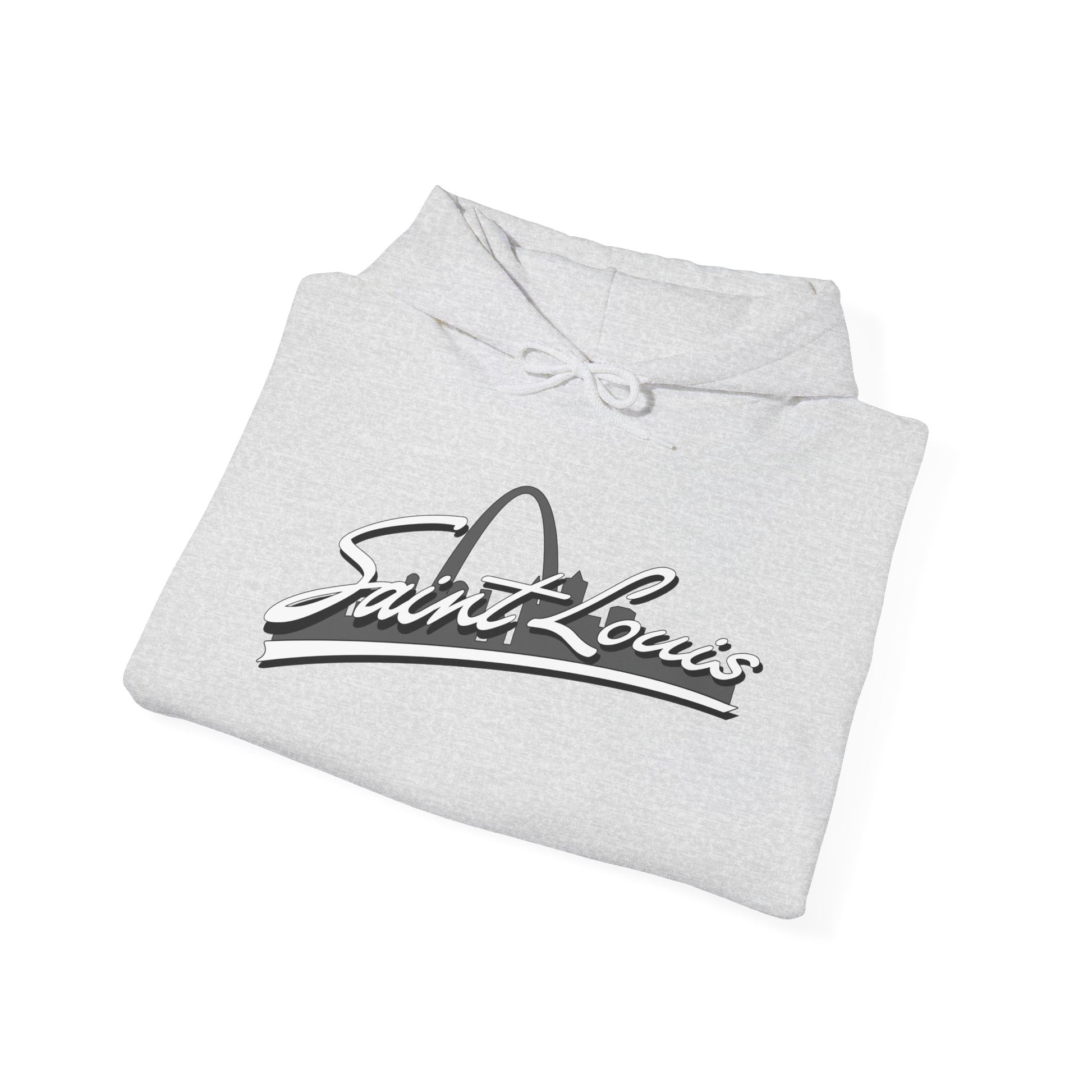 Saint Louis Graphic Hooded Sweatshirt Printify