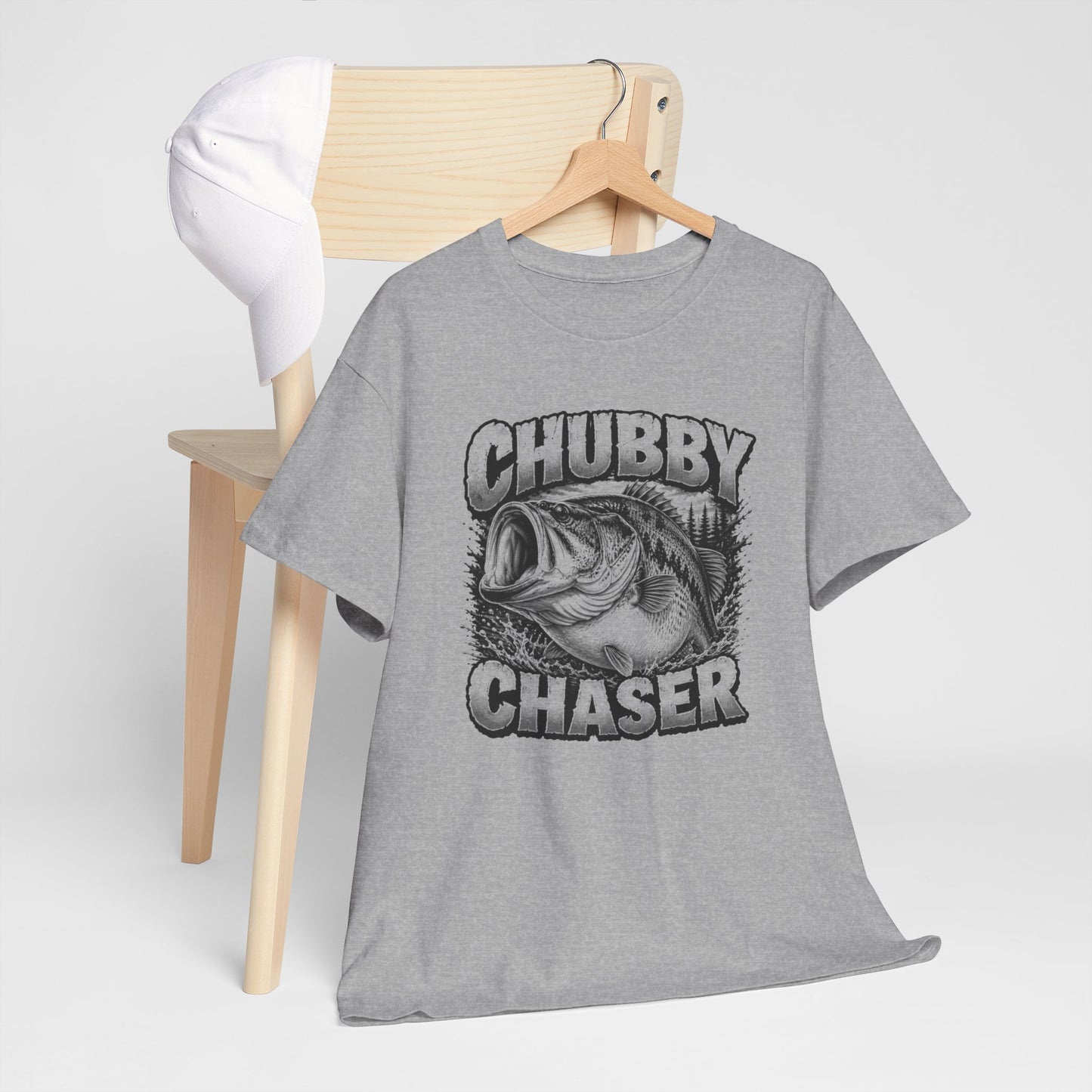 Fishing T-Shirt — "Chubby Chaser" Bass Graphic Tee