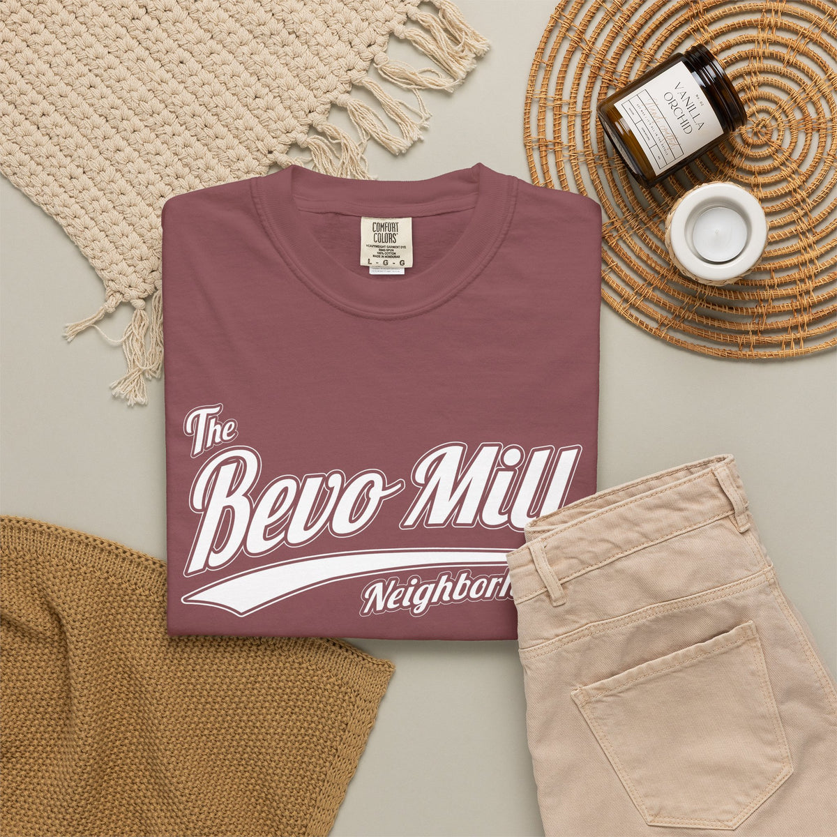Bevo Mill Neighborhood T-Shirt — Vintage Script Local Pride Tee