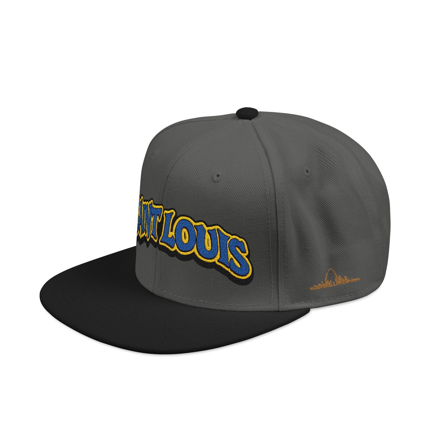 St. Louis Embroidered Snapback Hat — Retro Script Logo Cap