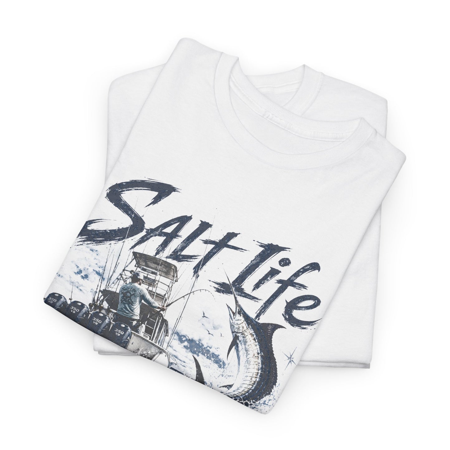 Salt Life Fishing Boat Graphic Tee – Coastal Ocean Lover T‑Shirt