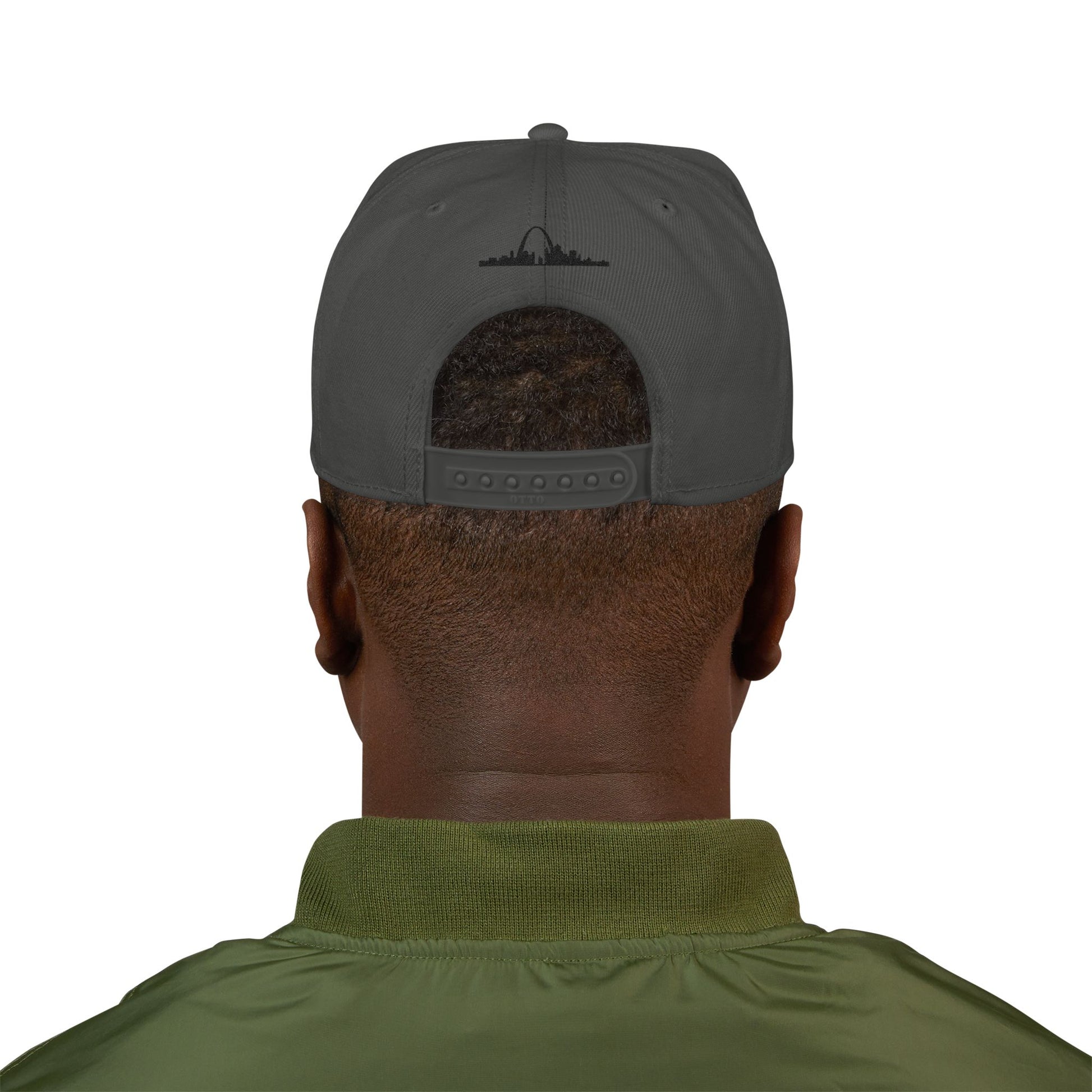 Embroidered Snapback-Full Front Saint Louis Logo Printify