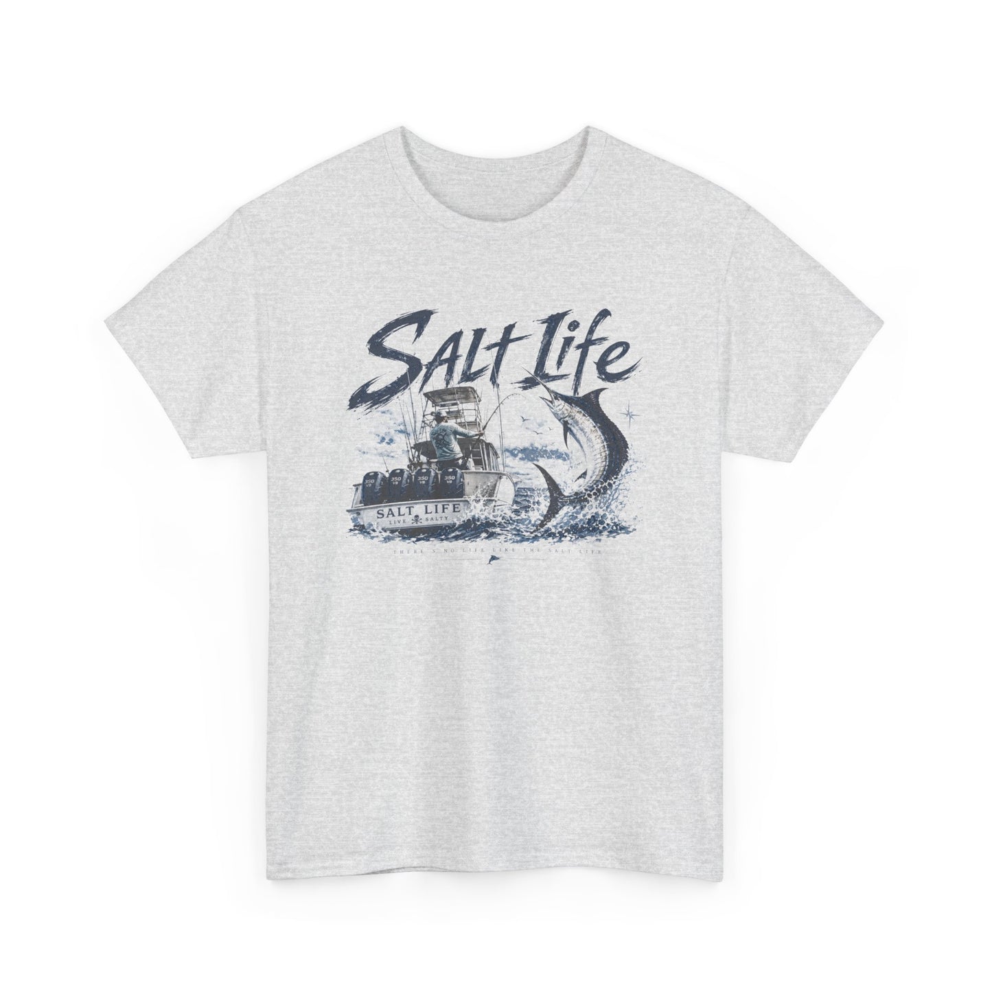 Salt Life Fishing Boat Graphic Tee – Coastal Ocean Lover T‑Shirt