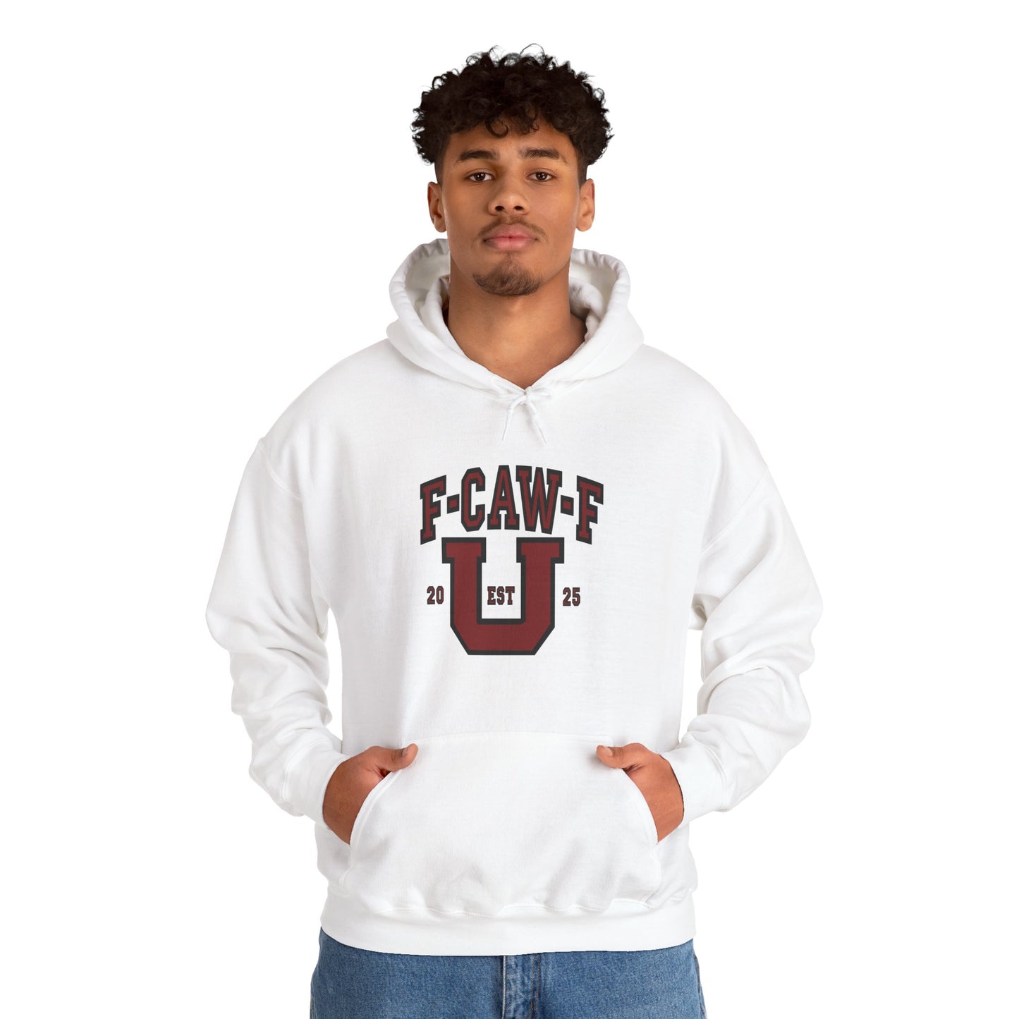 Unisex Heavy Blend™ Hooded Sweatshirt F-CAW-F U Front ChestDesign Printify