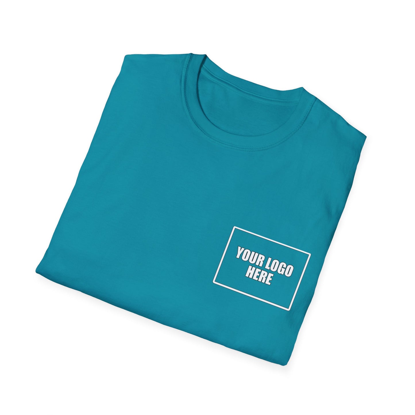 Custom Front Pocket Logo Work T-Shirt