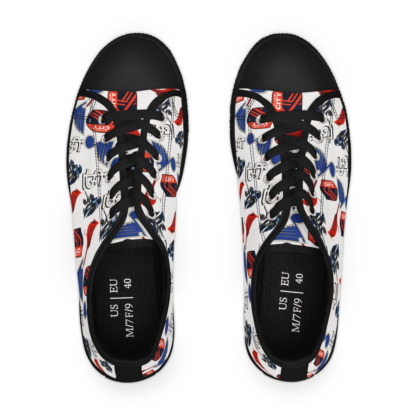 STL Sports Themed Women's Low Top Sneakers Printify