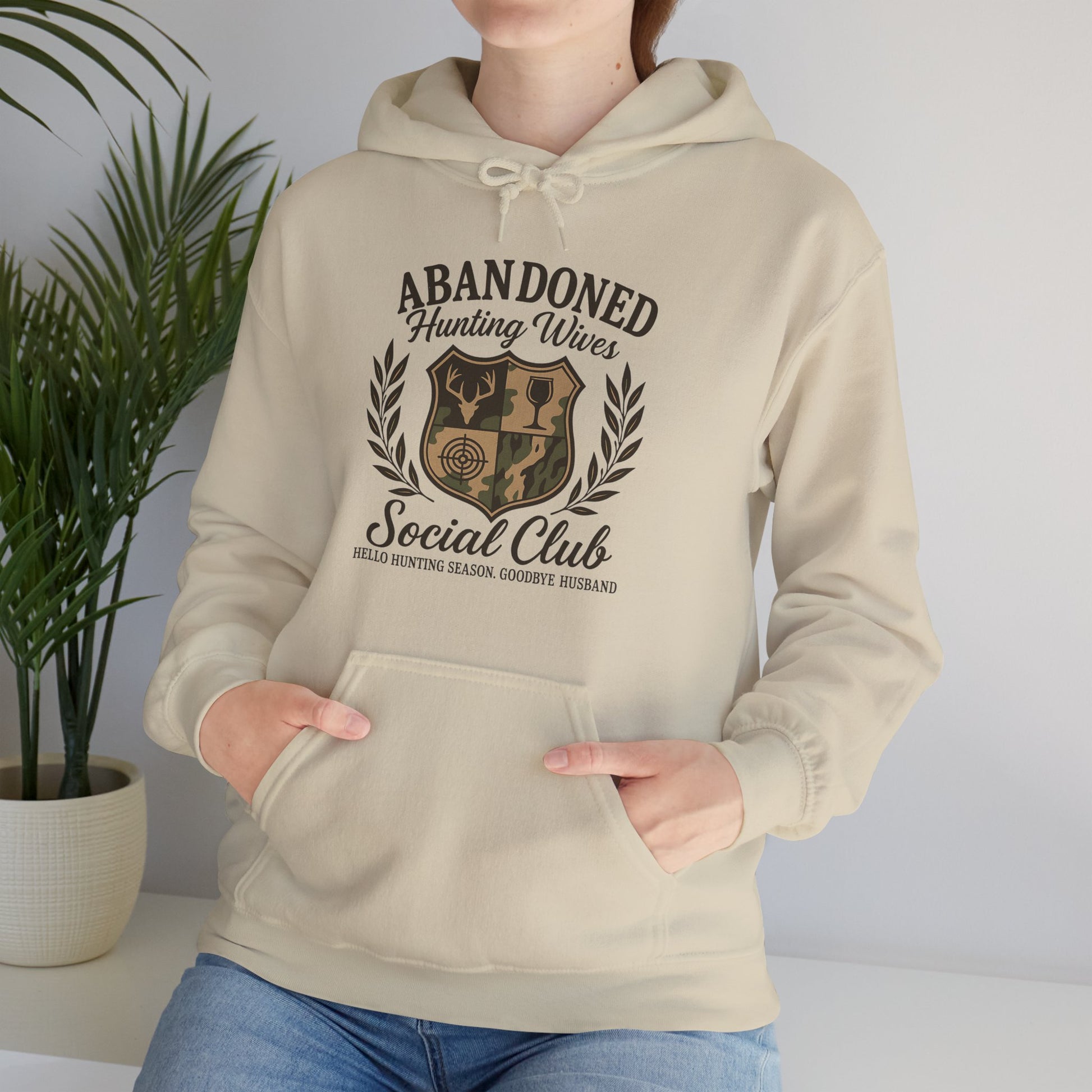 Abandoned Hunters Wives Social Club Hoodie Printify