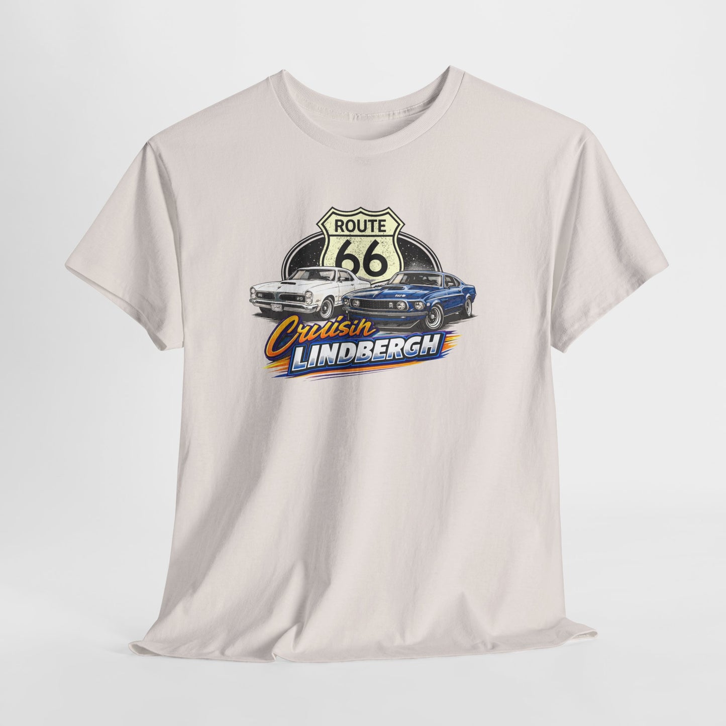 Route 66 Cruiser Tee — Classic Car "Cruising Lindbergh" T-Shirt