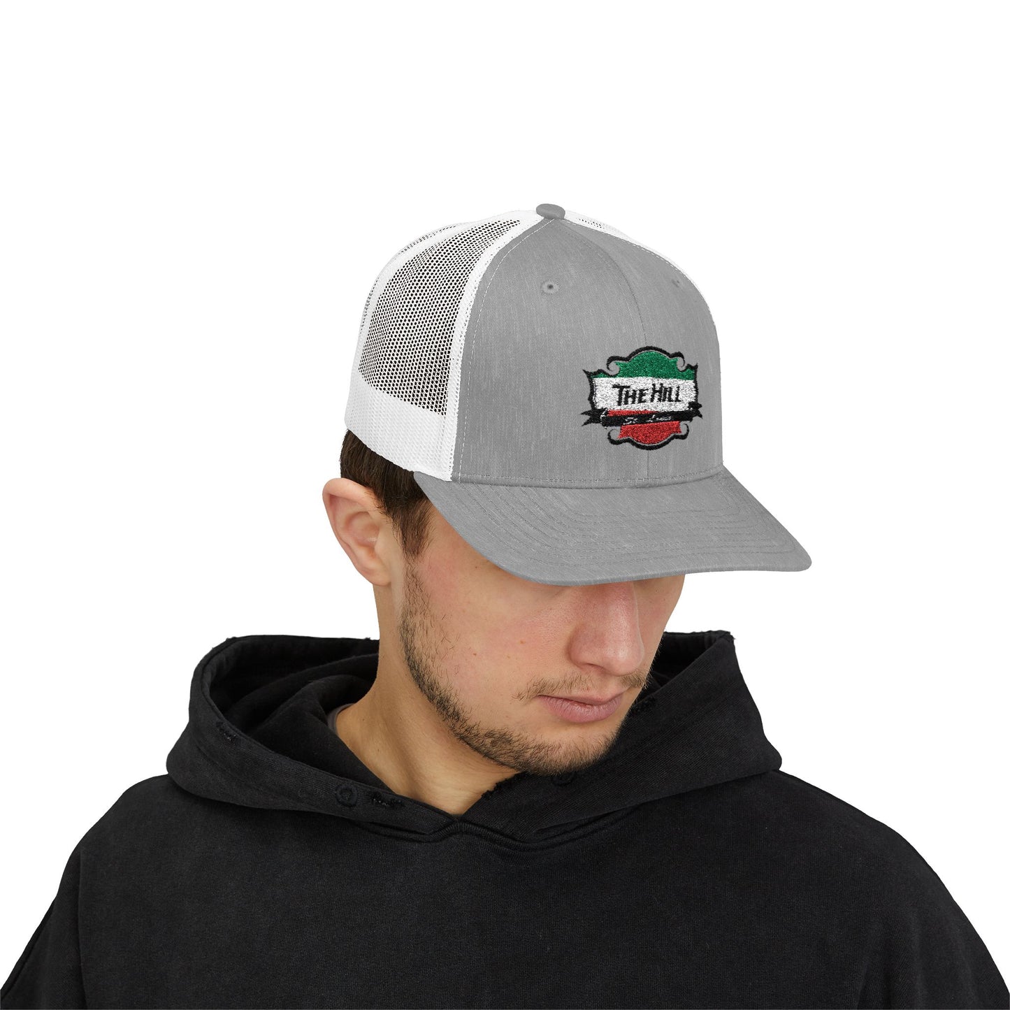 Trucker Cap The Hill St Louis Italian Fare Neighborhood Snapback Hat Printify