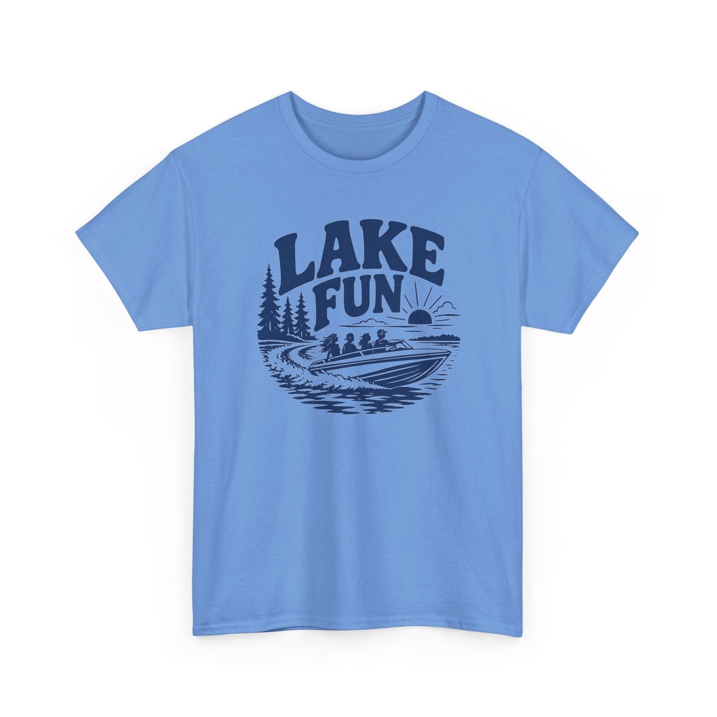 Lake Fun Boat T-Shirt — Vintage Lakeside Summer Tee