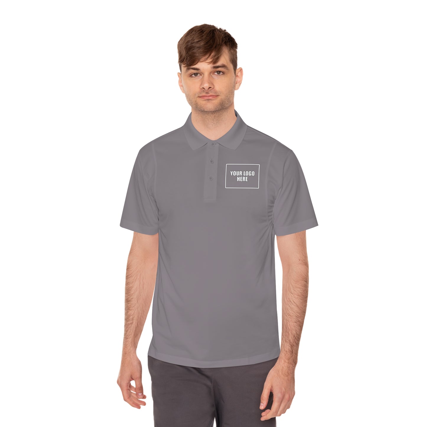 Customizable Sport Polo Work Shirt - Front & Back Logo Work Polo