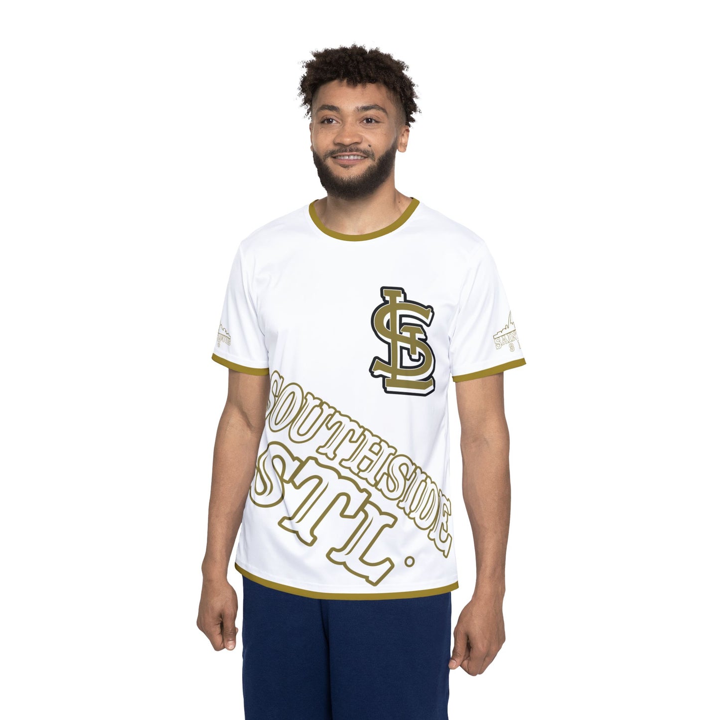 Southside STL All Over Print Sport Jersey (White)– Gold Skyline Edition