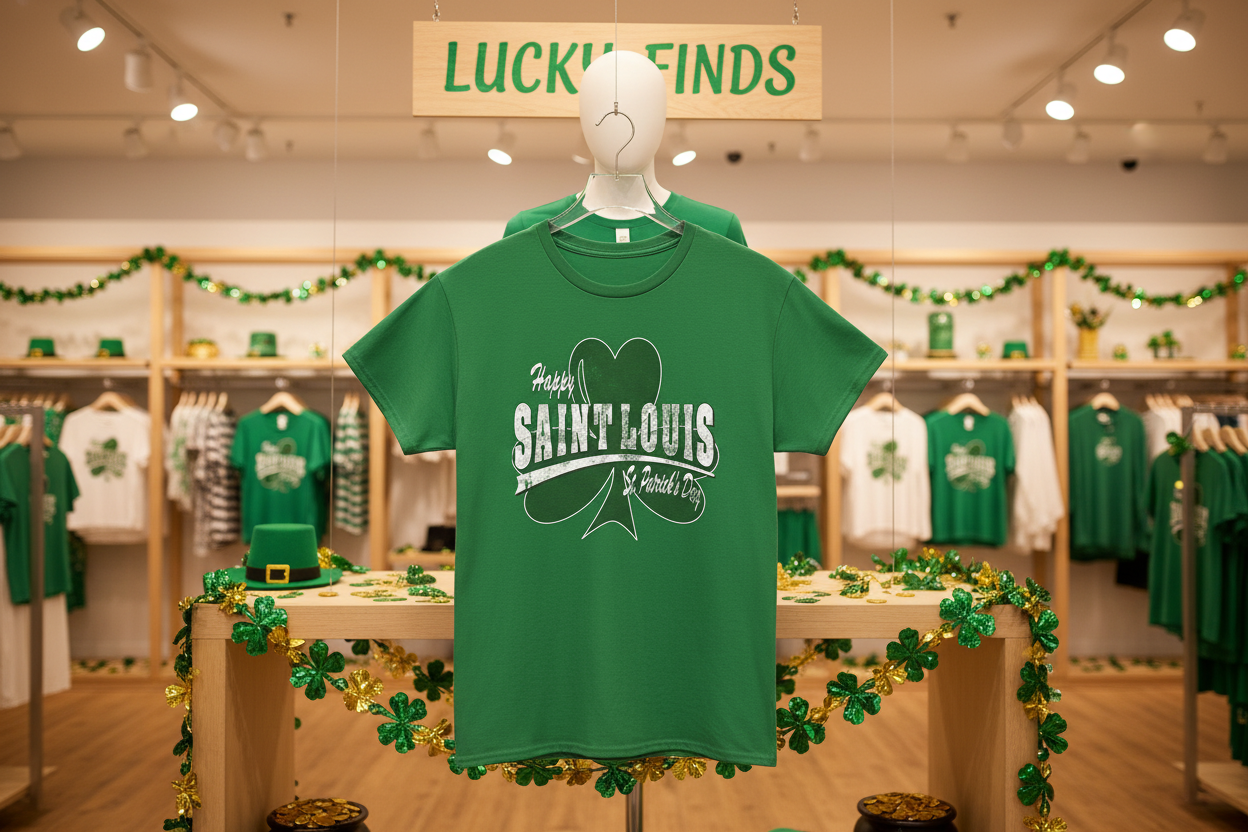 Saint Louis Shamrock Tee — Vintage St. Louis Irish Pride T-Shirt