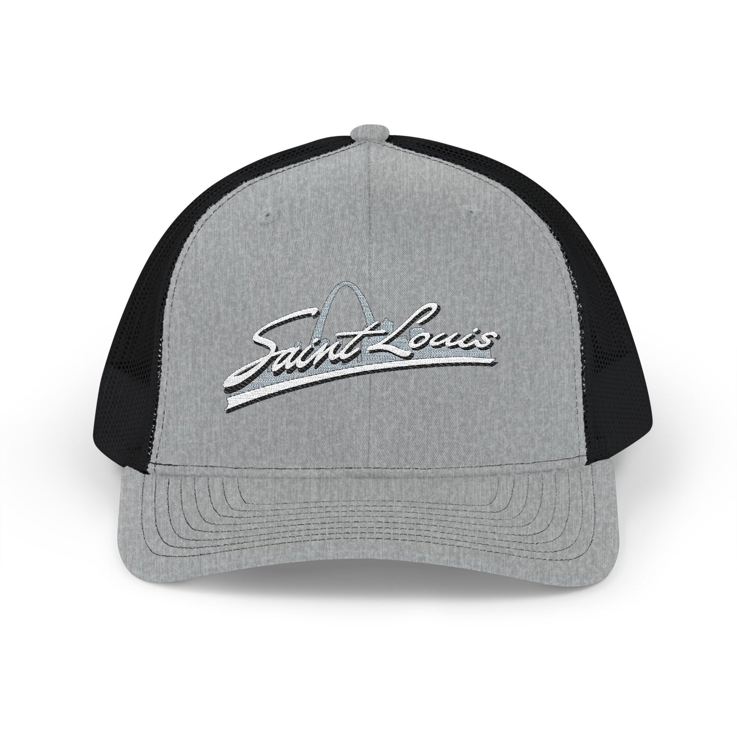 Embroidered Snapback Trucker Cap - Saint Louis Logo Printify