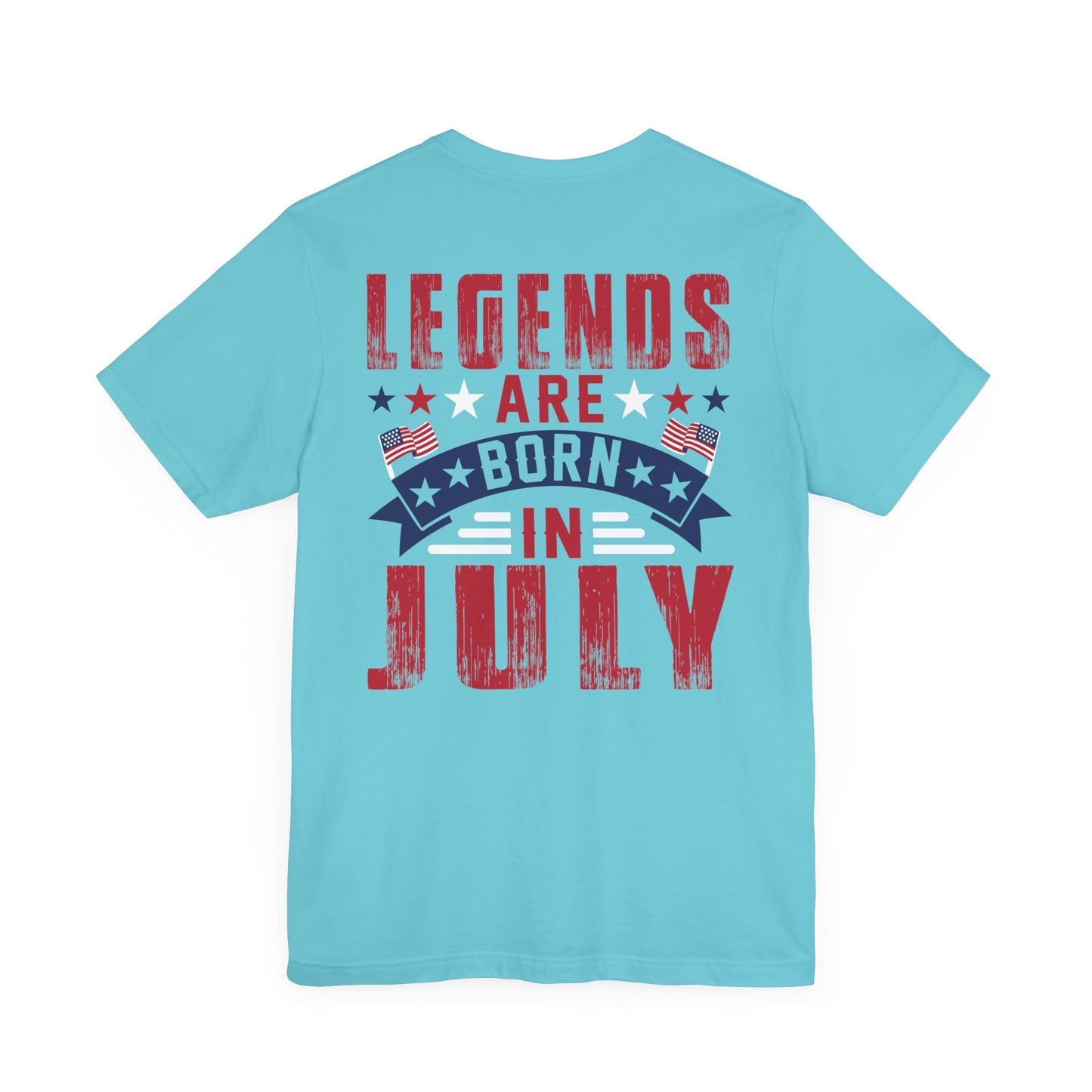 Legends Are Born in July Unisex Jersey Short Sleeve Tee Printify